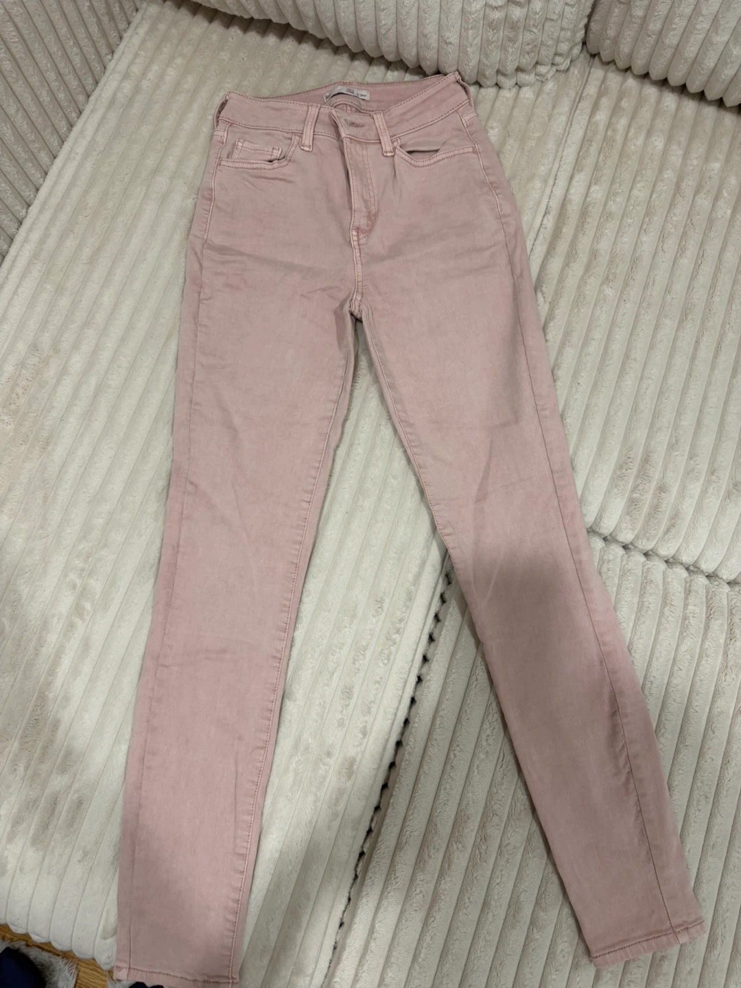 Women's High Rise Skinny Jeans - Rose Pink