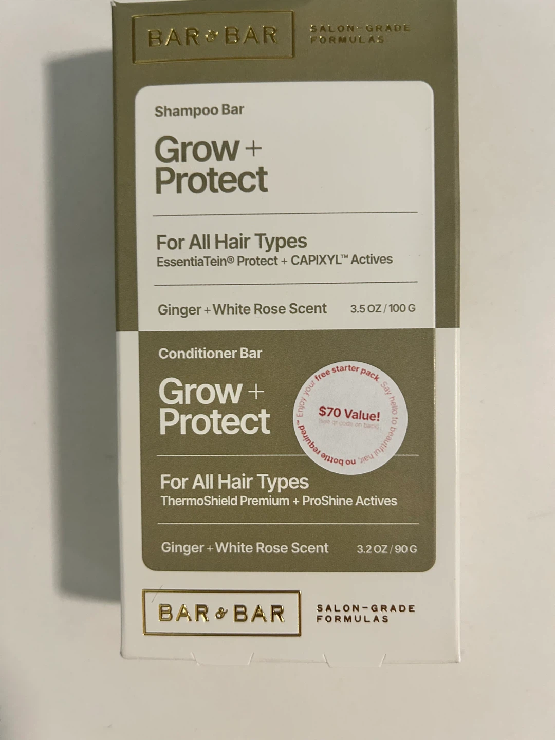 BAR&BAR Grow + Protect Shampoo and Conditioner Bars