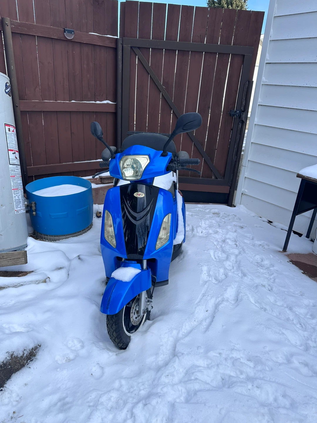 Blue 3-Wheel Mobility Scooter