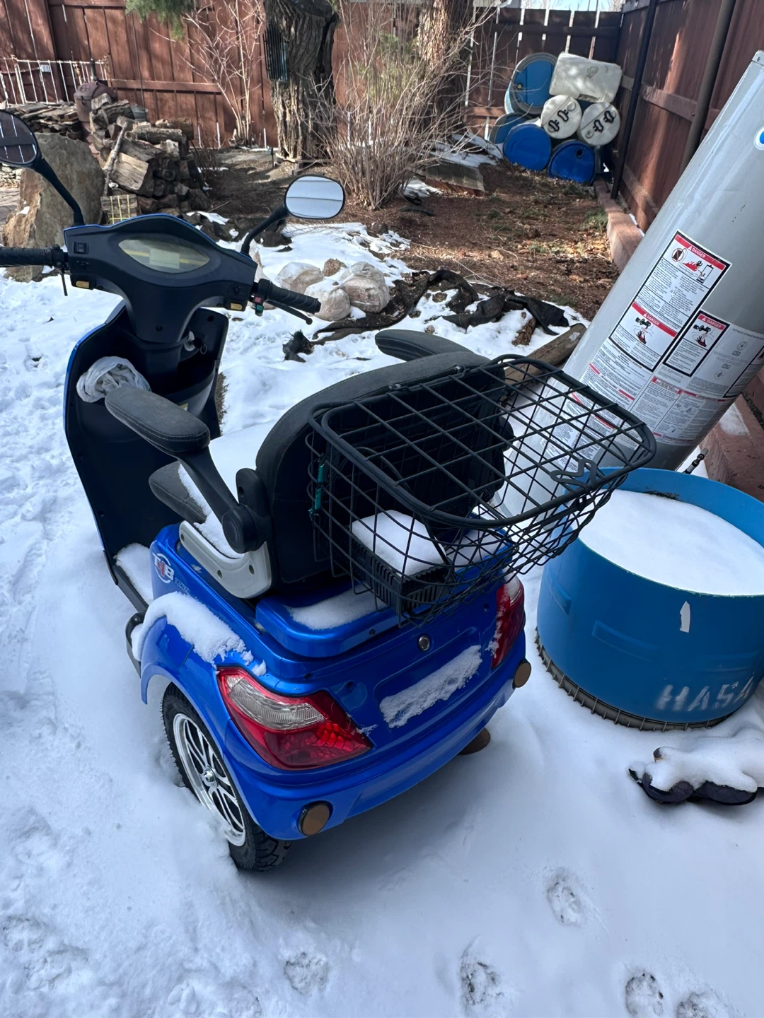 Blue 3-Wheel Mobility Scooter - photo 3