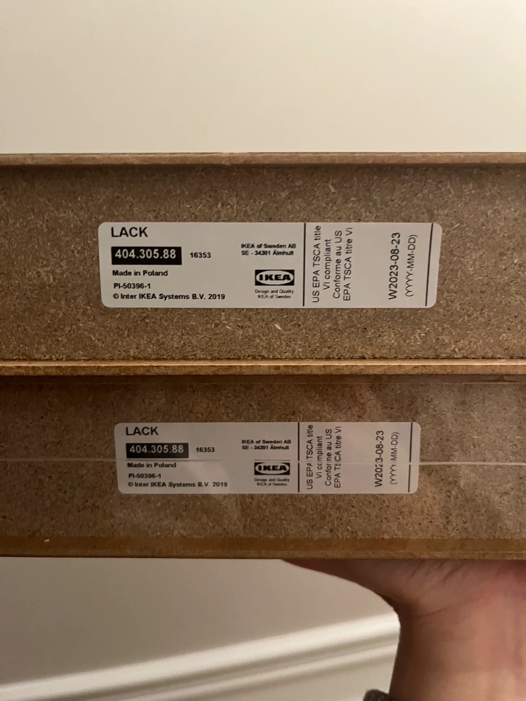 IKEA LACK Black Floating Shelf 20x20cm - photo 4
