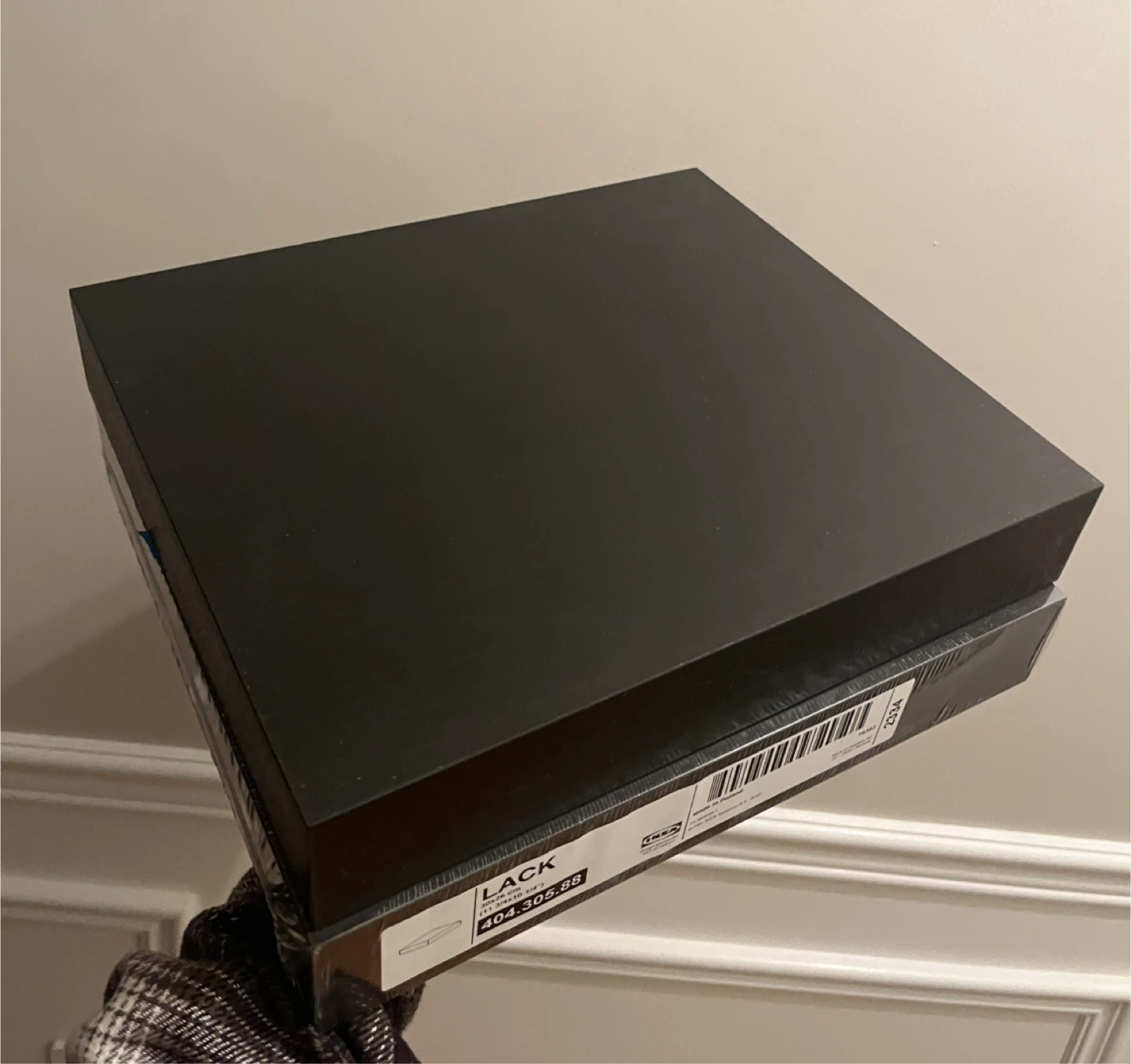 IKEA LACK Black Floating Shelf 20x20cm - photo 2