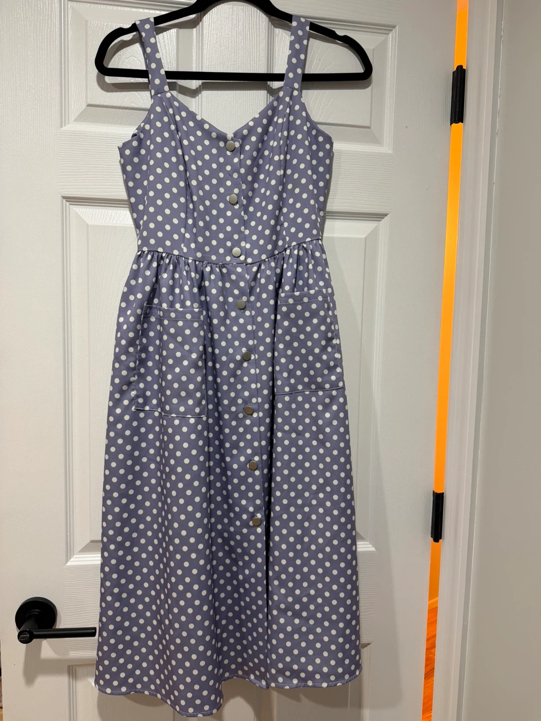 Simplee Polka Dot Midi Dress Size S