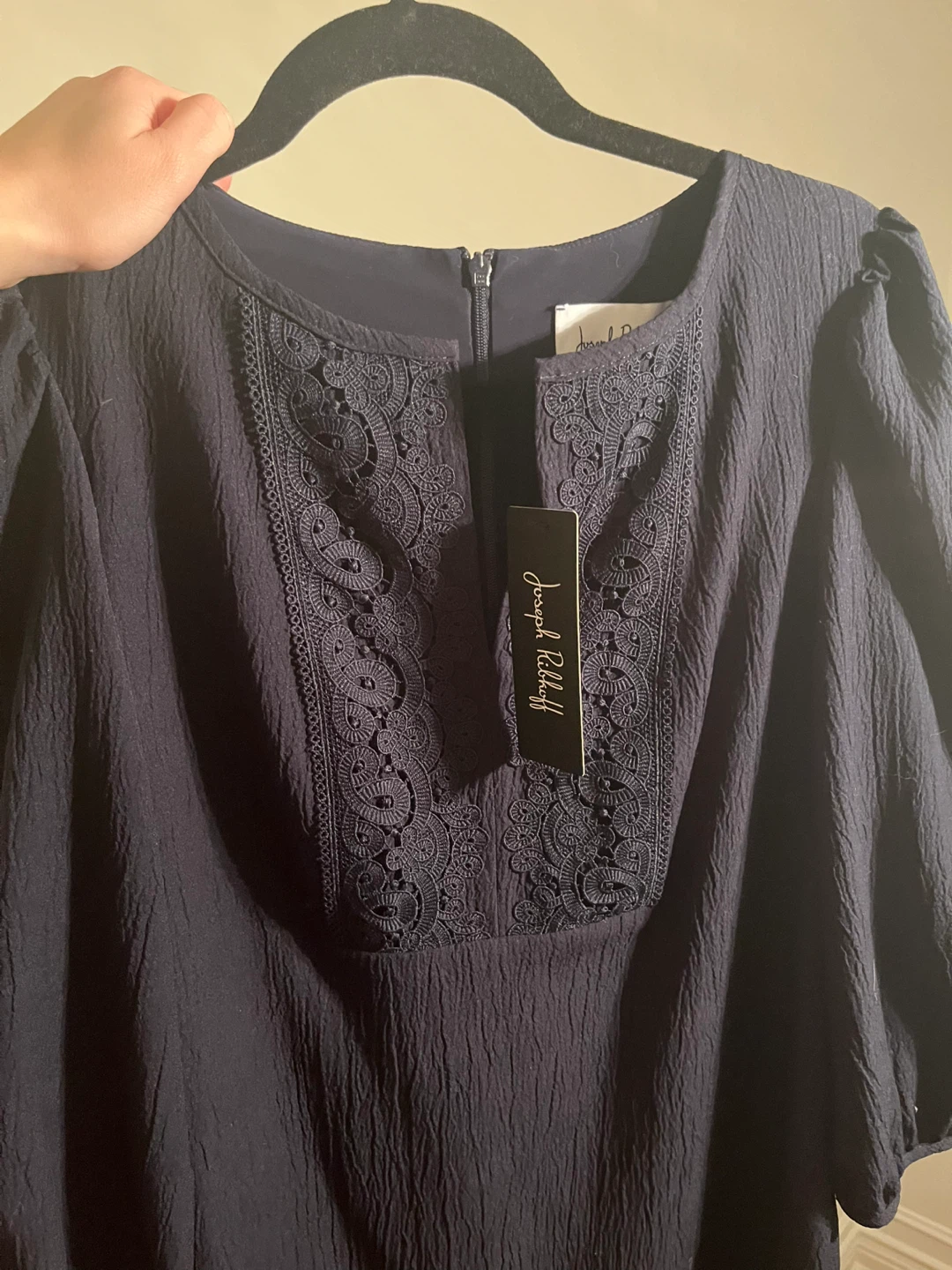 Joseph Ribkoff Navy Textured Dress Size 6