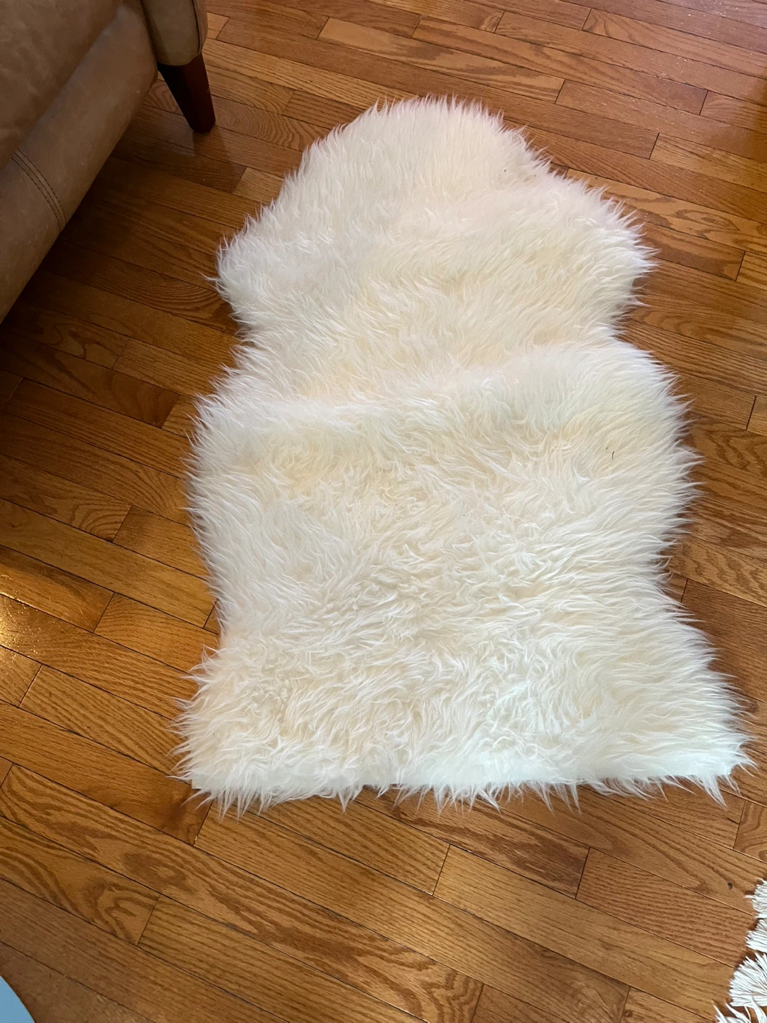 White Faux Fur Sheepskin Rug 3 available - photo 4