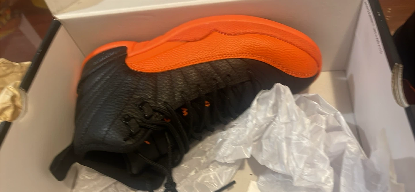 Jordan 12 "The Master" Sneakers (Black/Orange) - photo 4