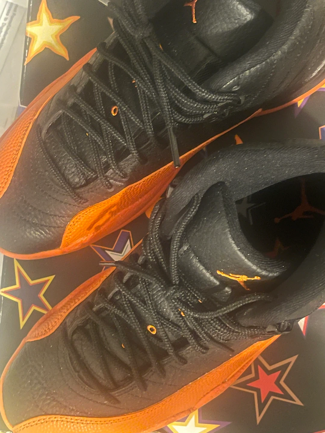 Jordan 12 "The Master" Sneakers (Black/Orange) - photo 2