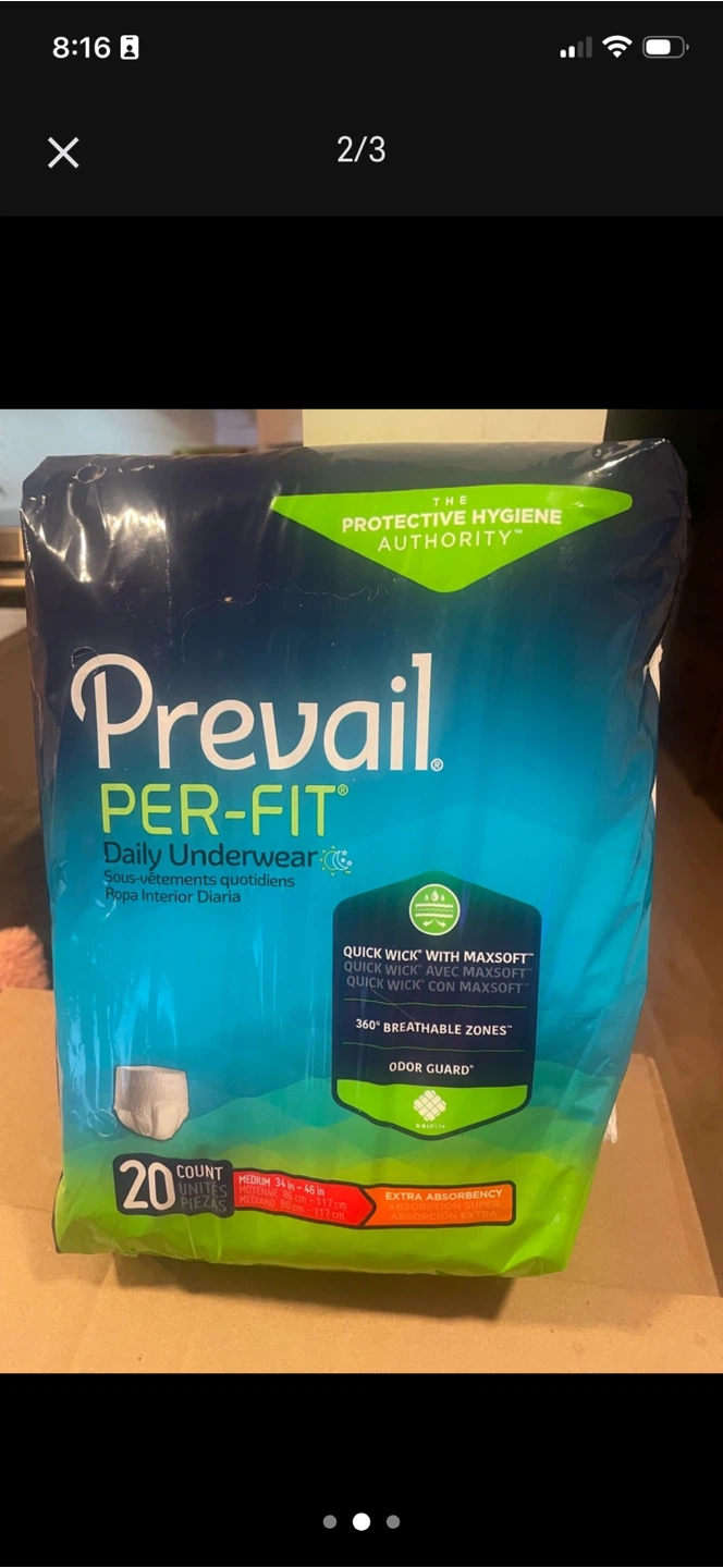 Prevail Per-Fit Daily Underwear - Medium - 20 Count - photo 2