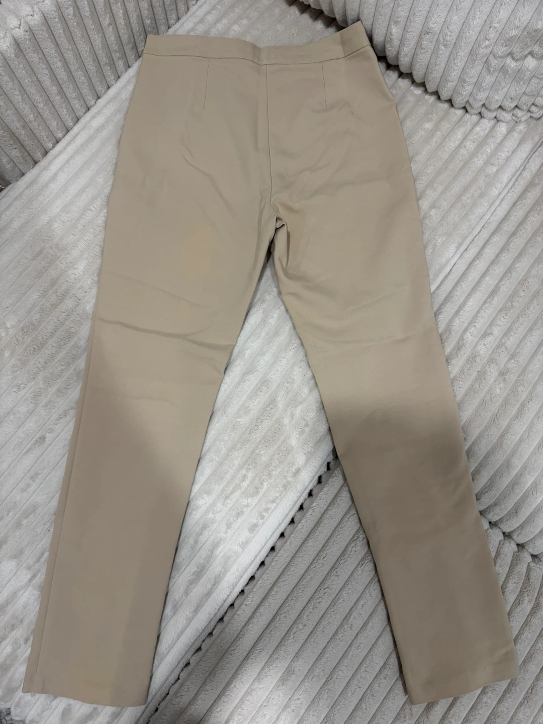 Women's Tan Button Detail Slim Leg Pants - photo 2