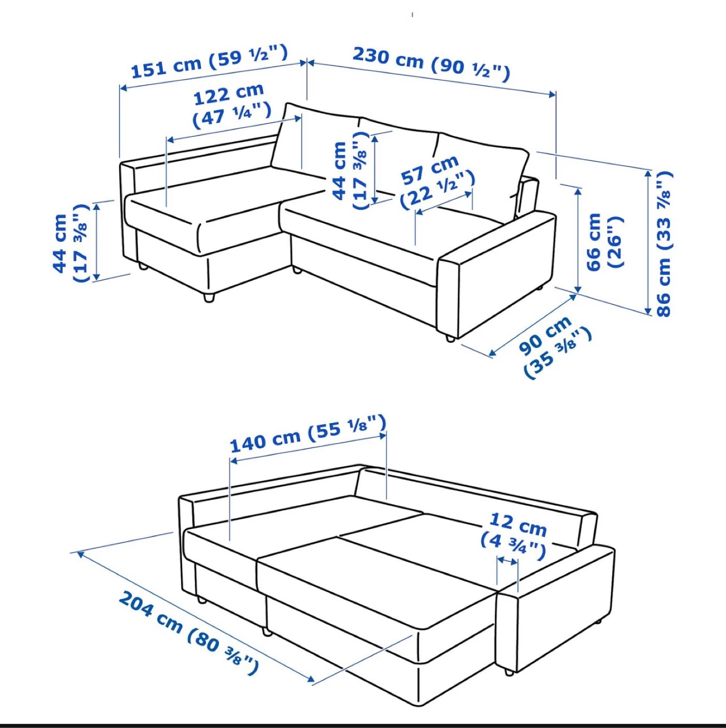 IKEA Friheten Corner Sofa Bed - photo 2