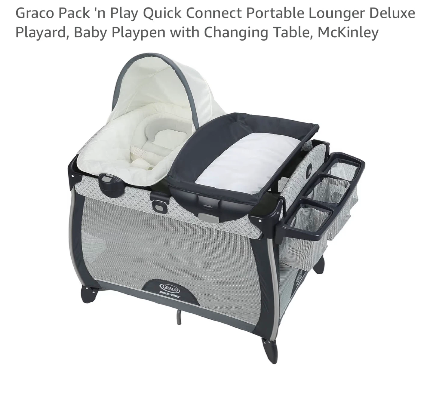 Graco Pack 'n Play Quick Connect Portable Lounger Deluxe - photo 2