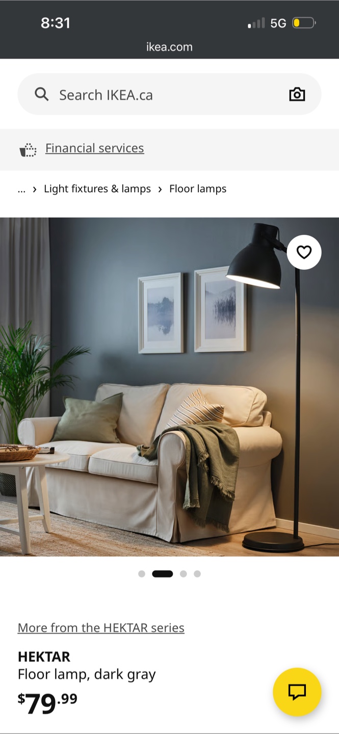 IKEA Hektar Floor Lamp - Dark Gray - photo 2