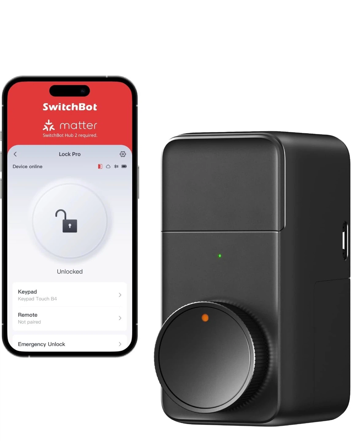 SwitchBot Lock Pro Smart Lock - Black