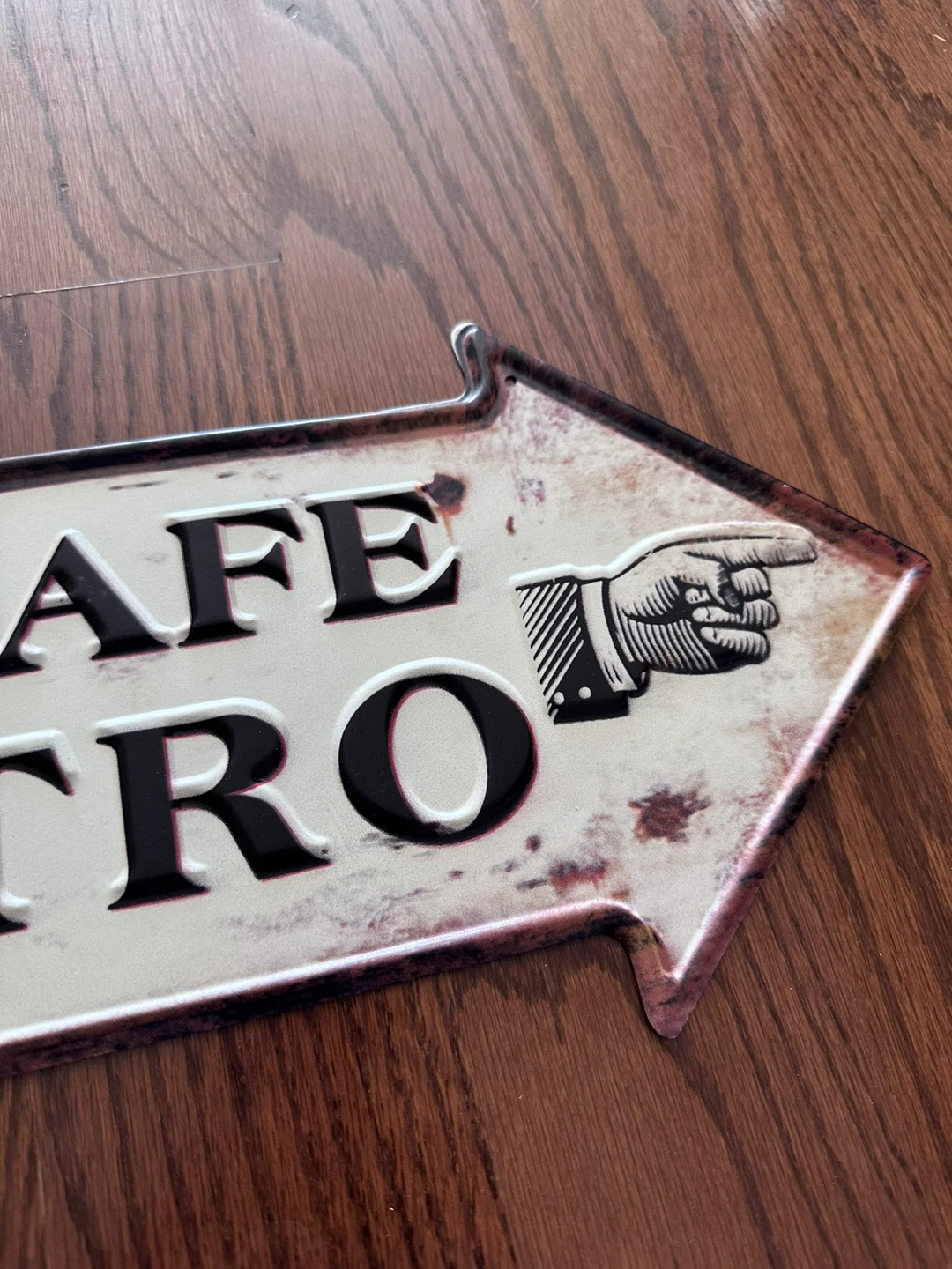 Le Cafe Bistro French metal plaque sign kitchen - photo 2