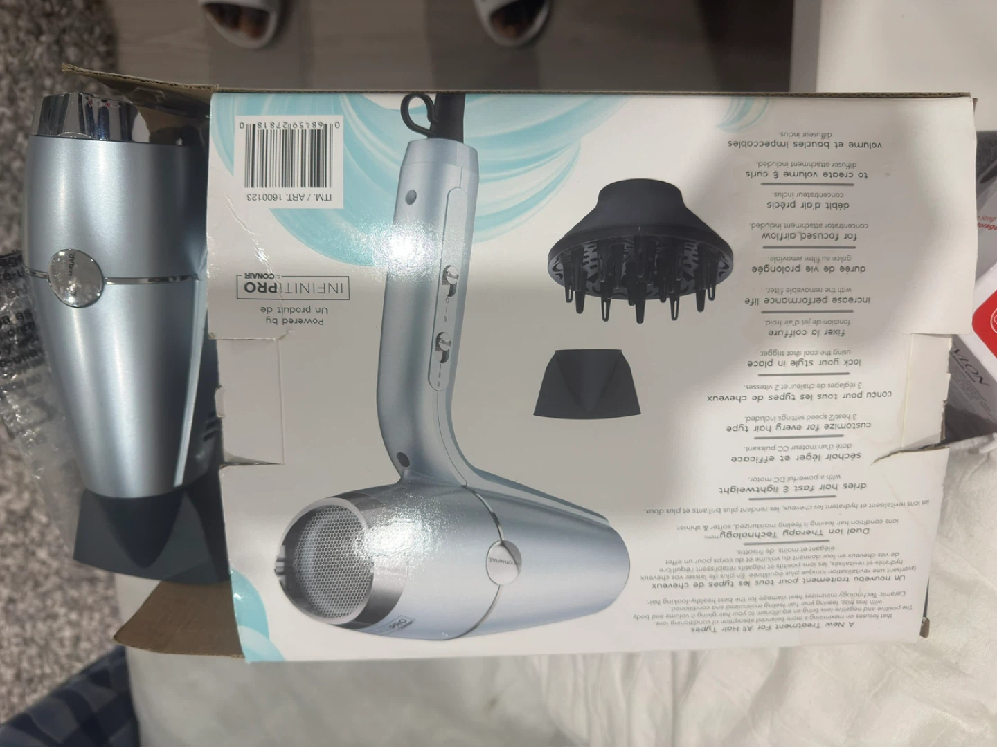 Conair InfinitiPro  Hair Dryer with Diffuser 🥕 - photo 3