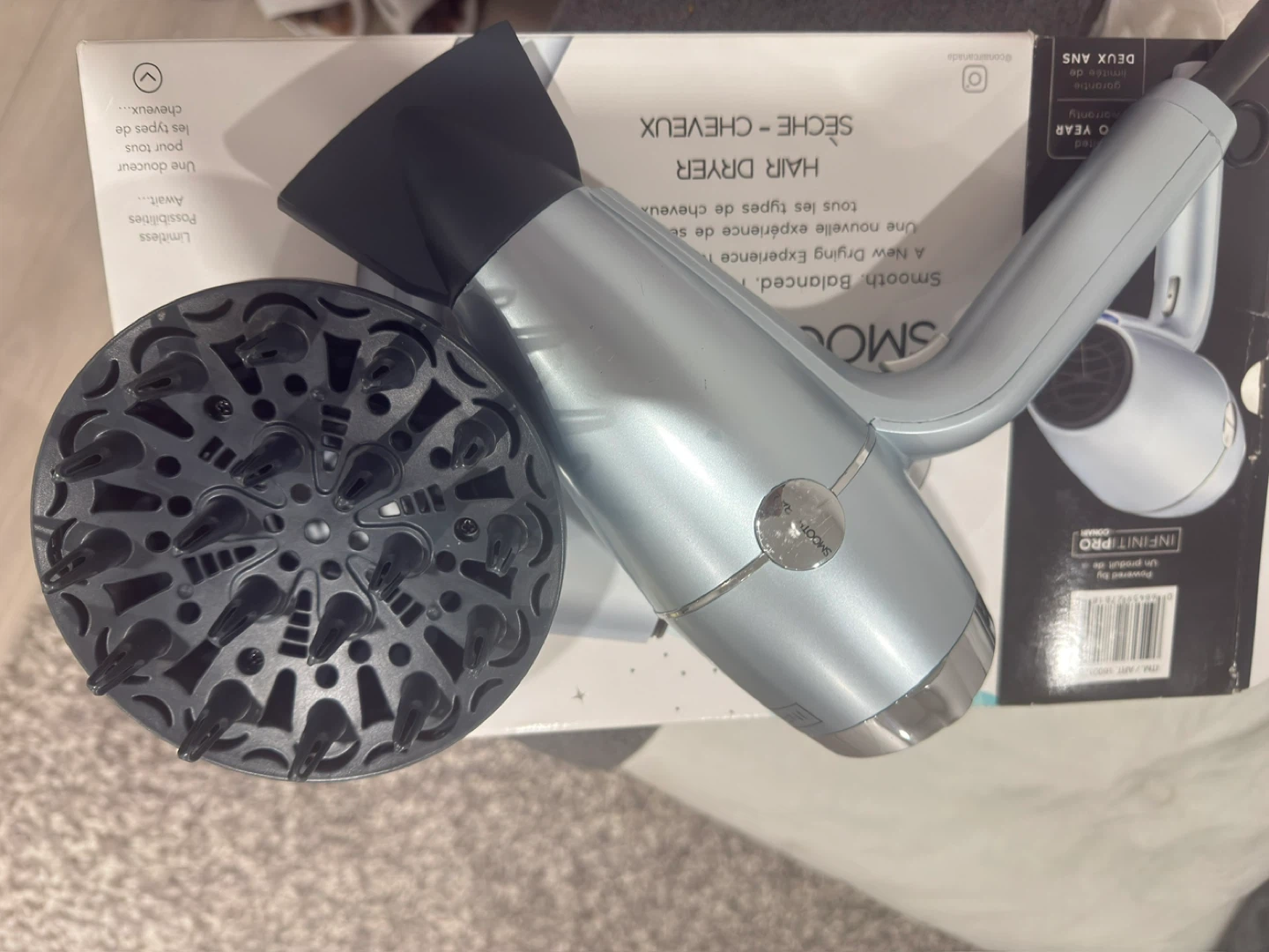 Conair InfinitiPro  Hair Dryer with Diffuser 🥕 - photo 2