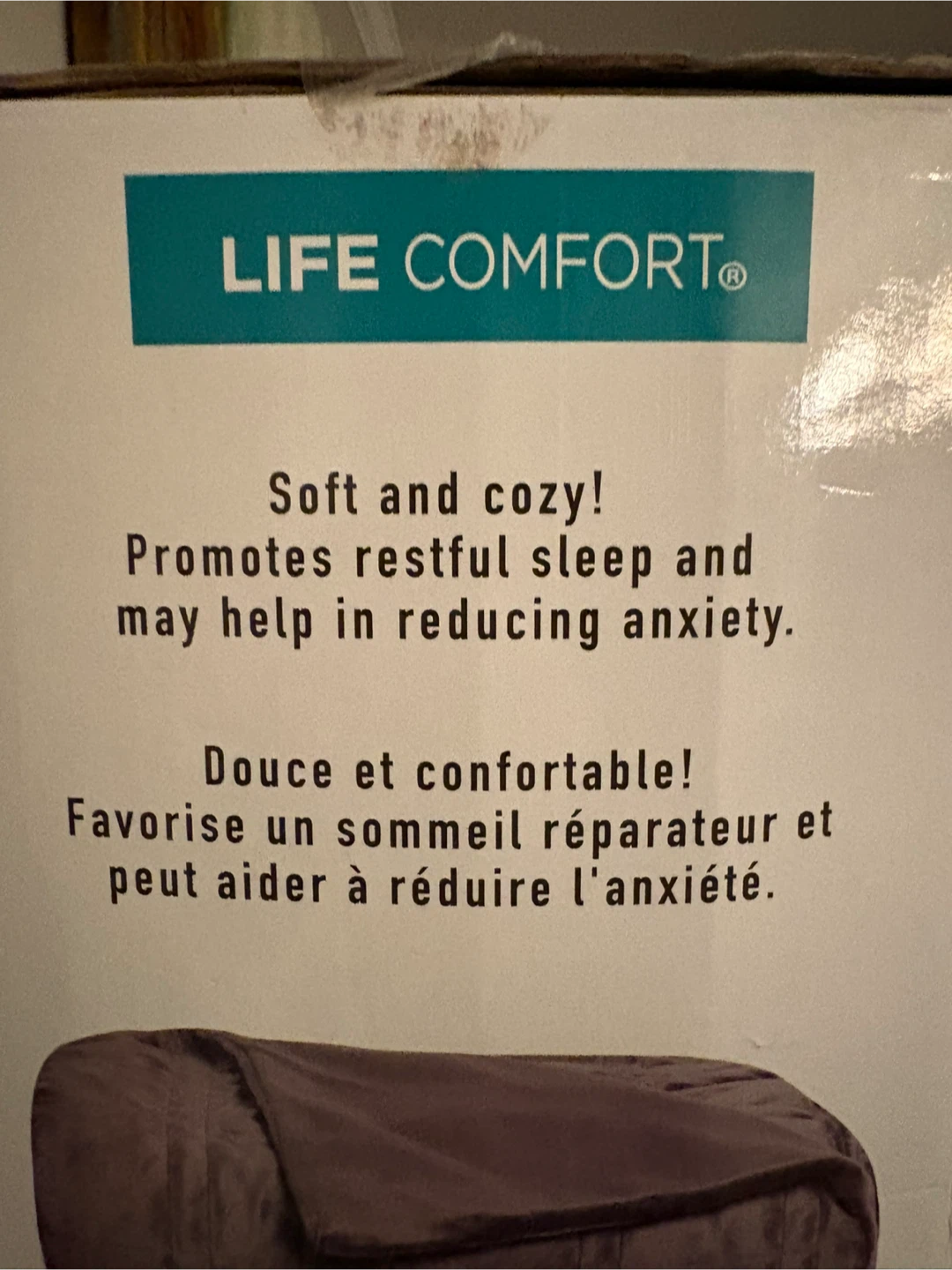 Life Comfort Weighted Blanket 2 Piece Set - 15 lbs - photo 4
