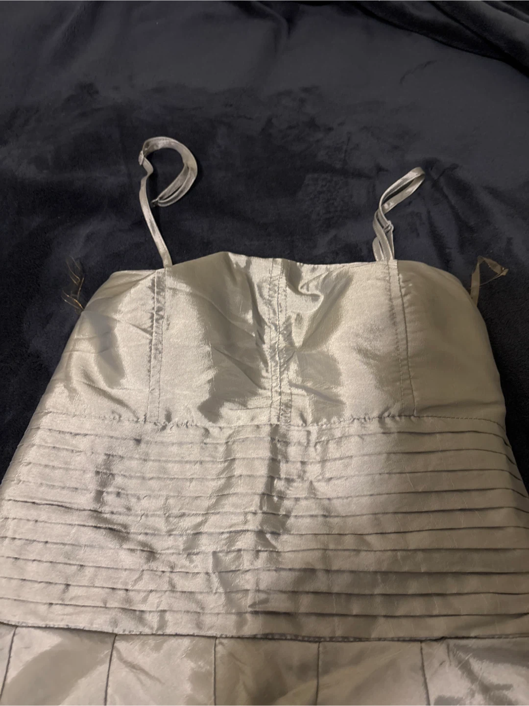 Bibian USA Silver Ruffled Party Dress Size S - photo 2