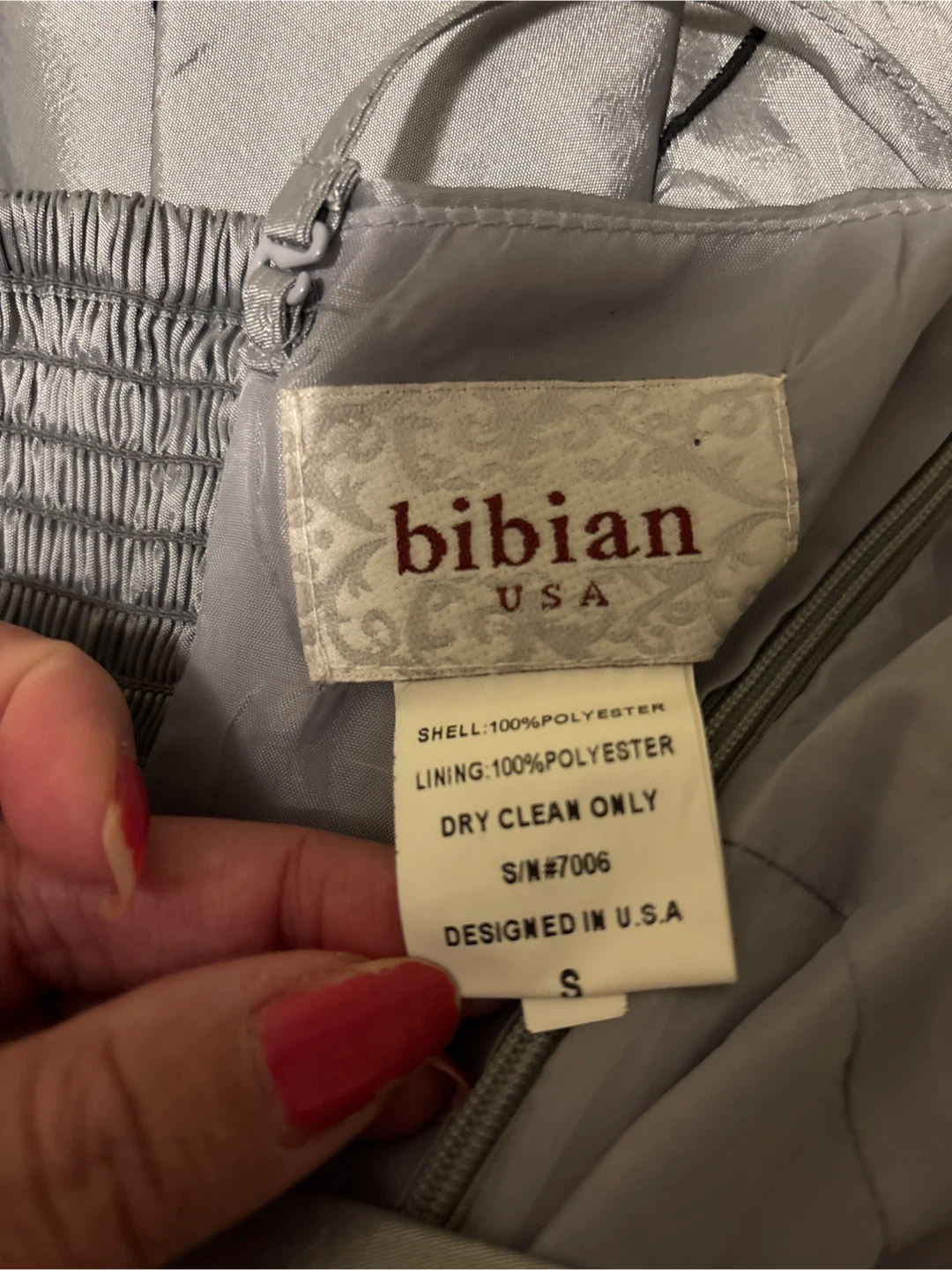Bibian USA Silver Ruffled Party Dress Size S - photo 5
