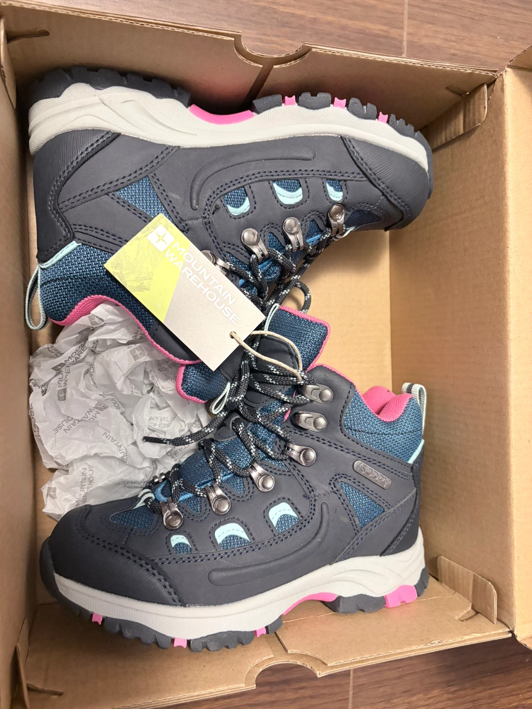 Mountain Warehouse Adventurer Kids Waterproof Boots Navy UK 1 - photo 2