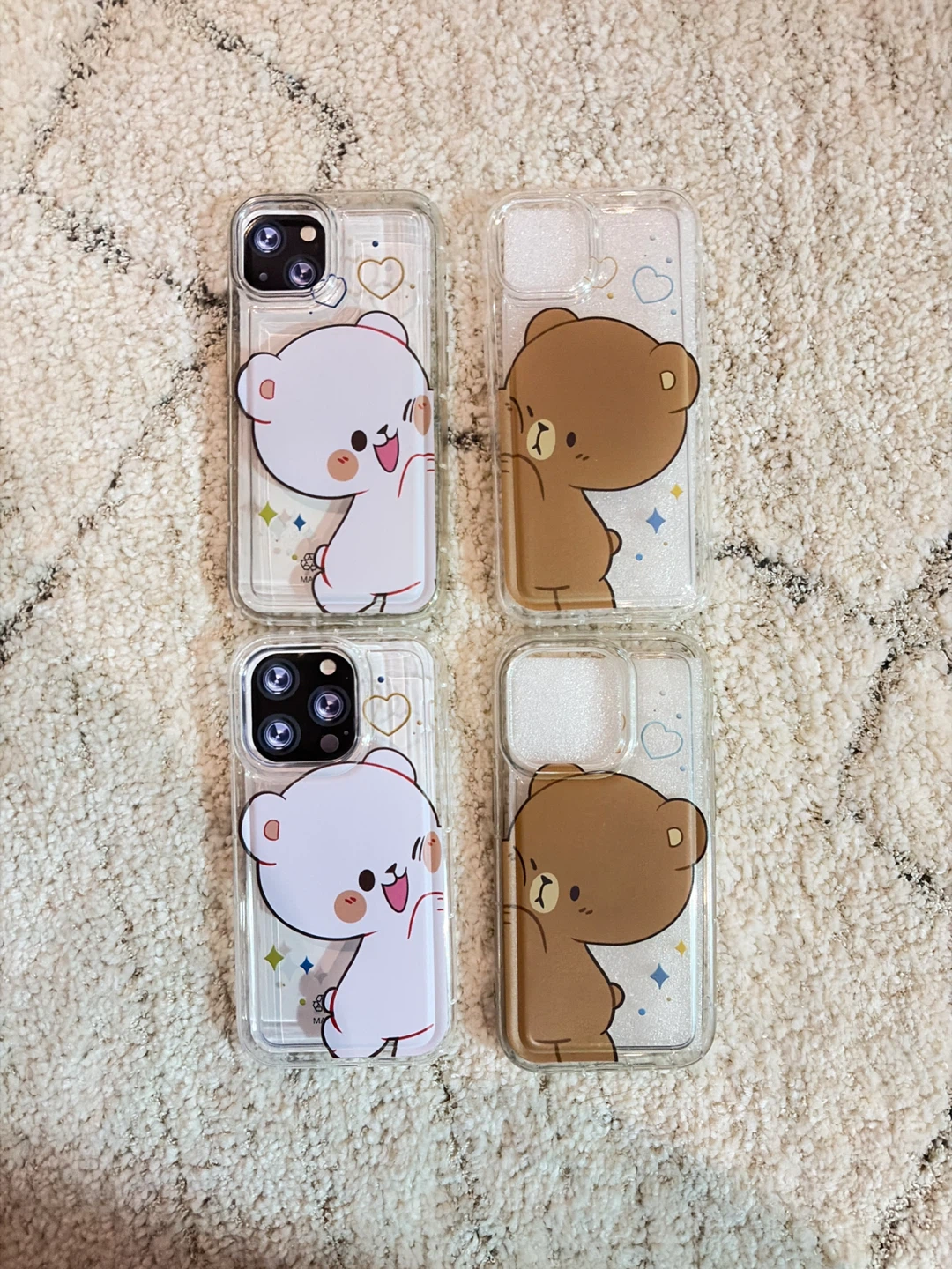 iPhone 14 and 14 pro Cute bear phone cases