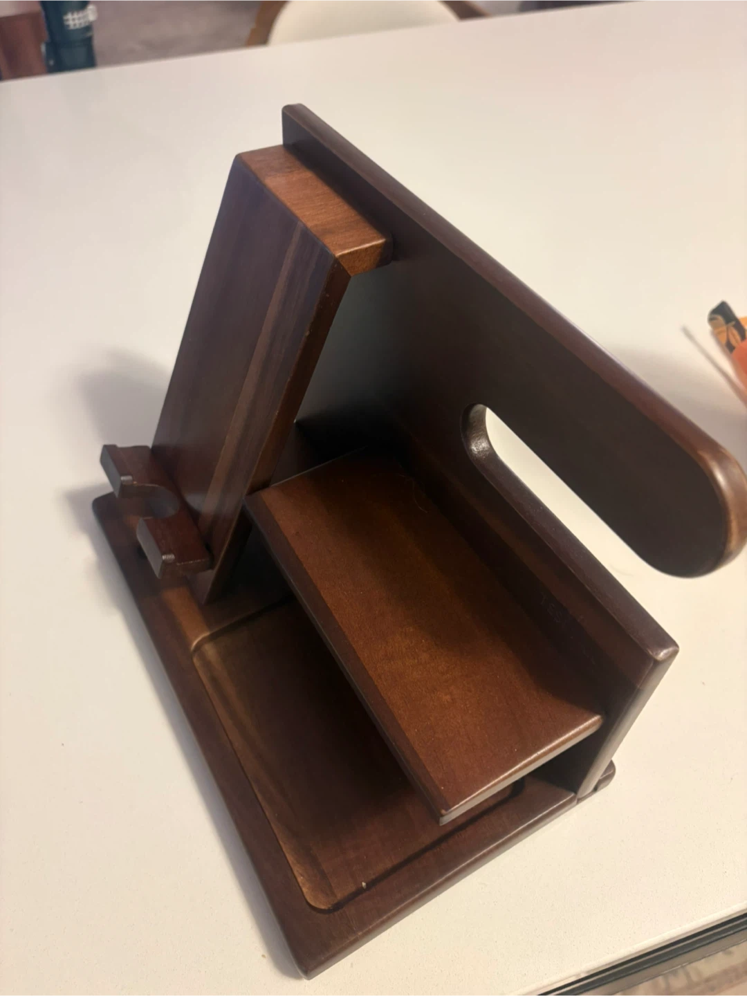 Wooden Desk Organizer for Phone, Wallet, and Keys - photo 3