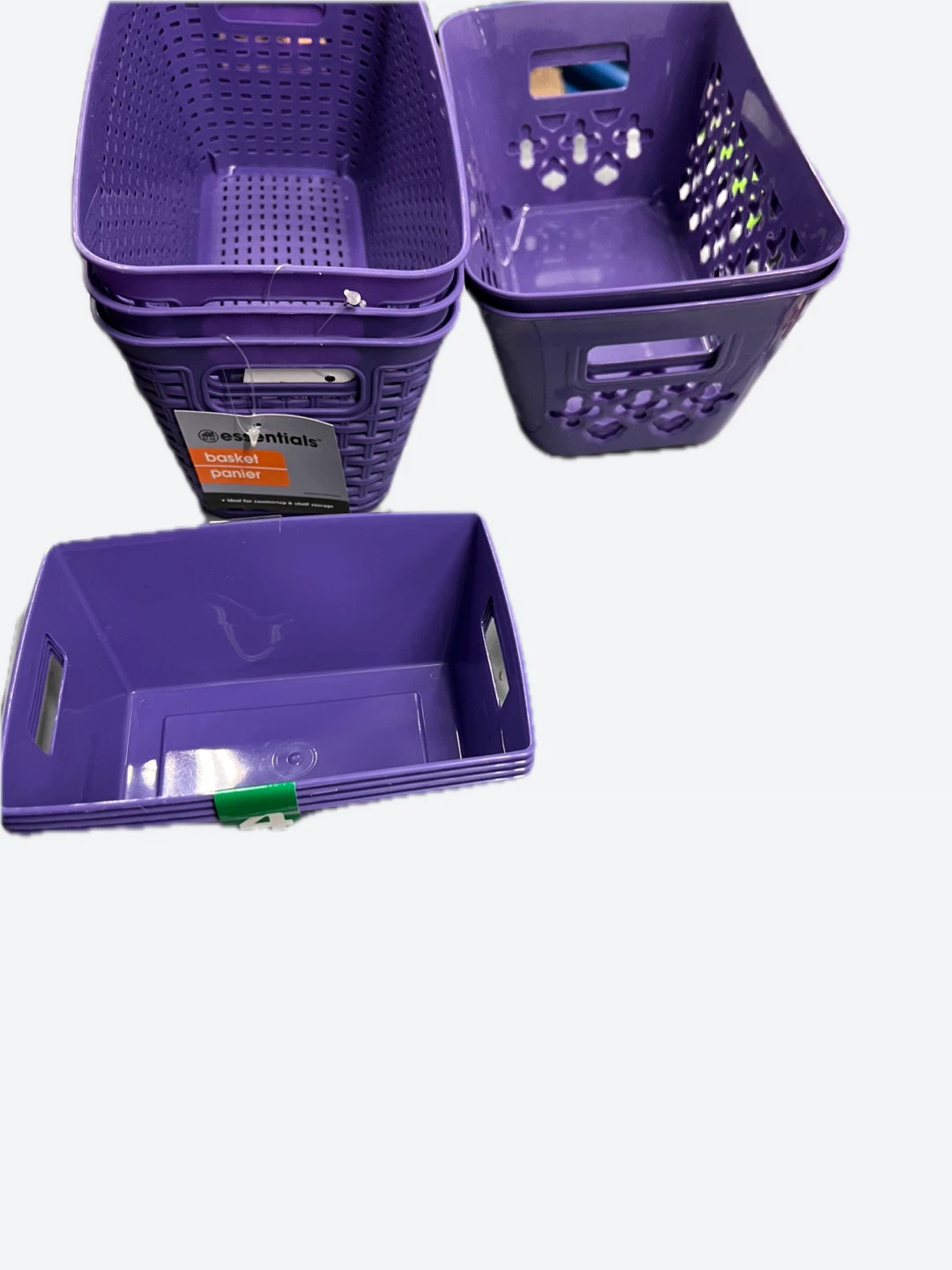 Brand new plastic purple organizers various sizes and shapes - photo 4