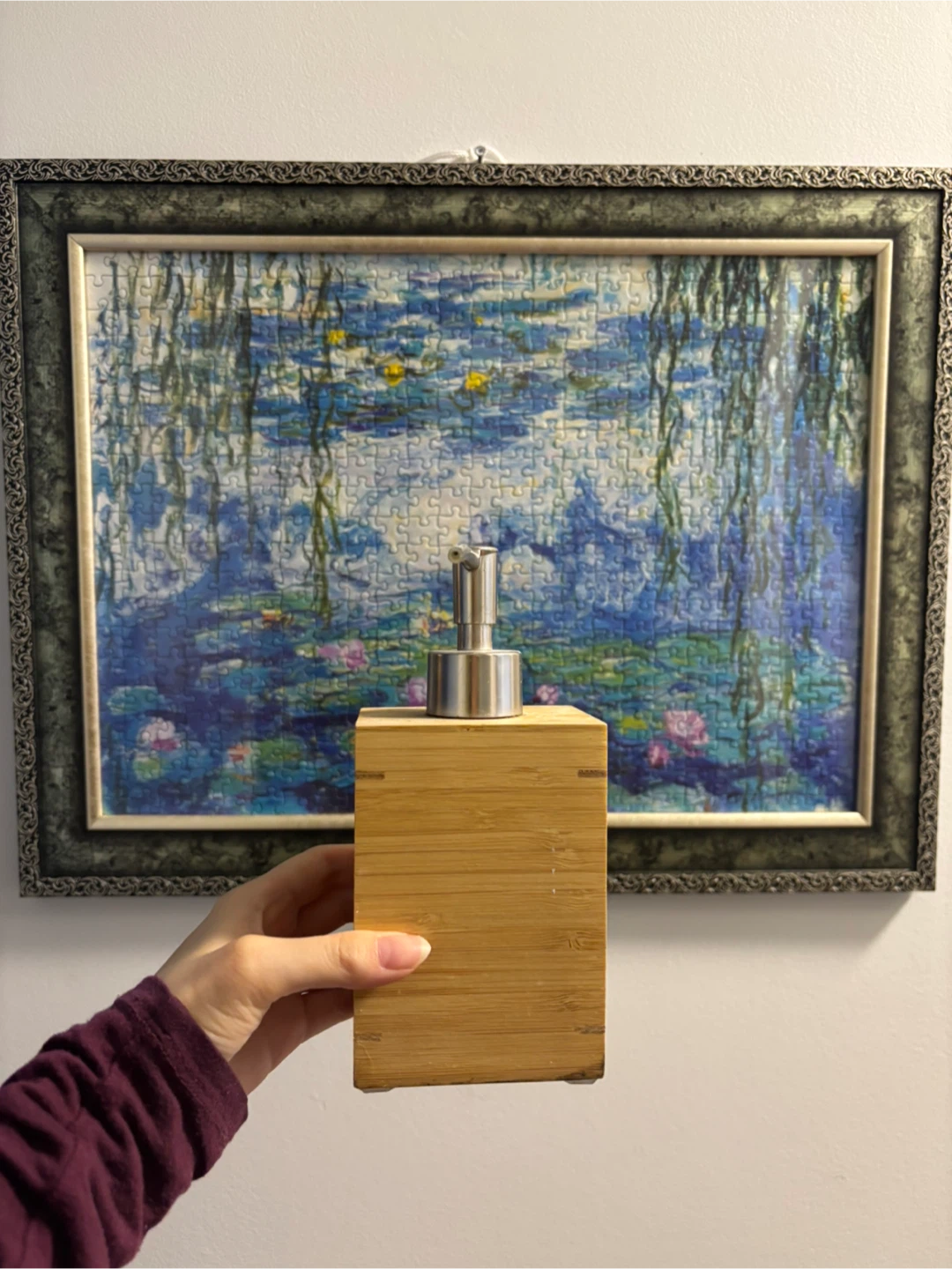 Bamboo Soap Dispenser with Stainless Steel Pump