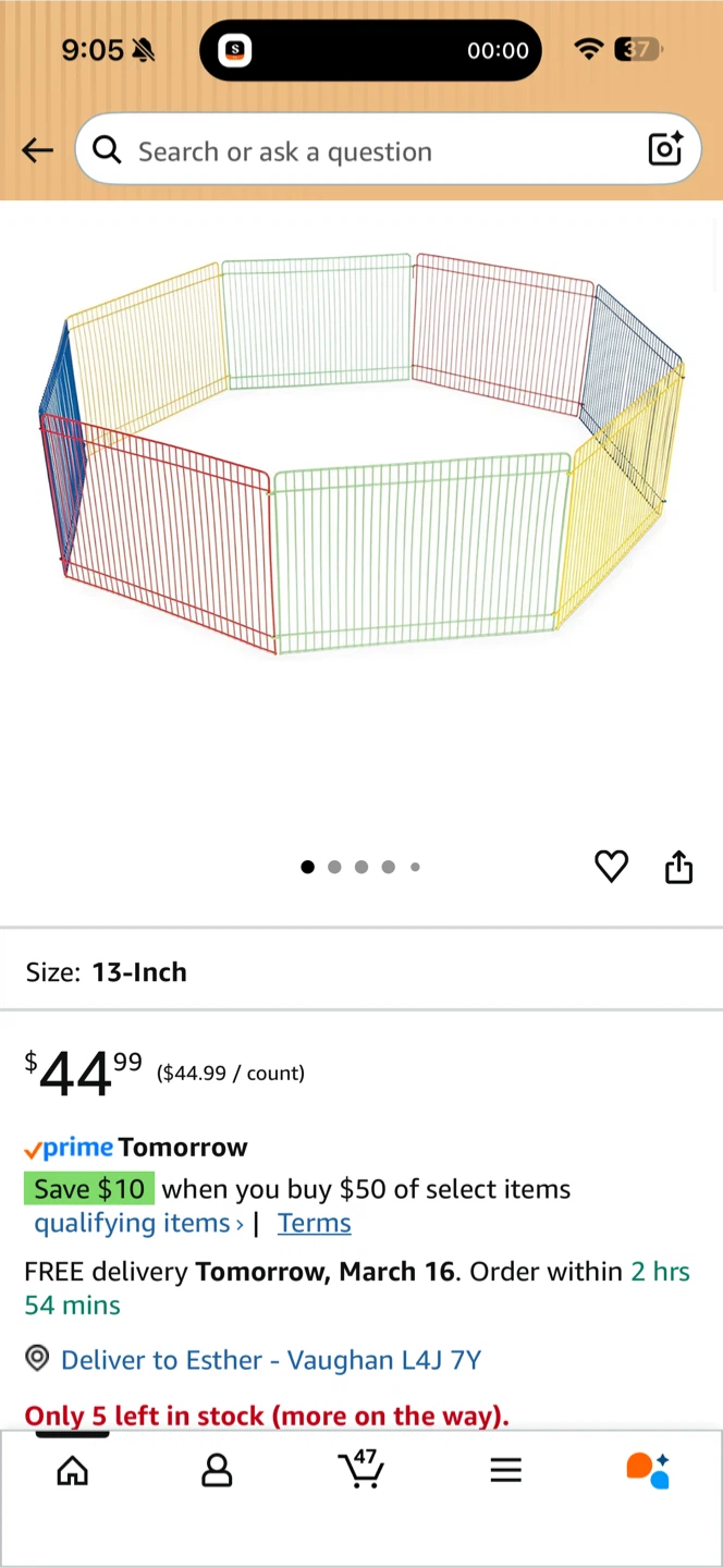 Pet Play Pen - Multi-Color Small Animal Enclosure - photo 2