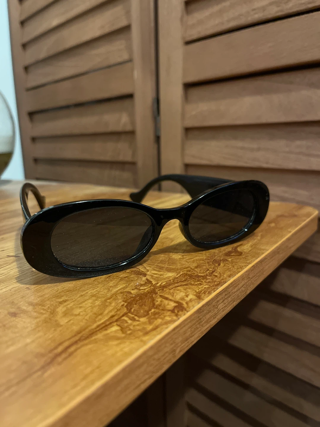Black Oval Sunglasses