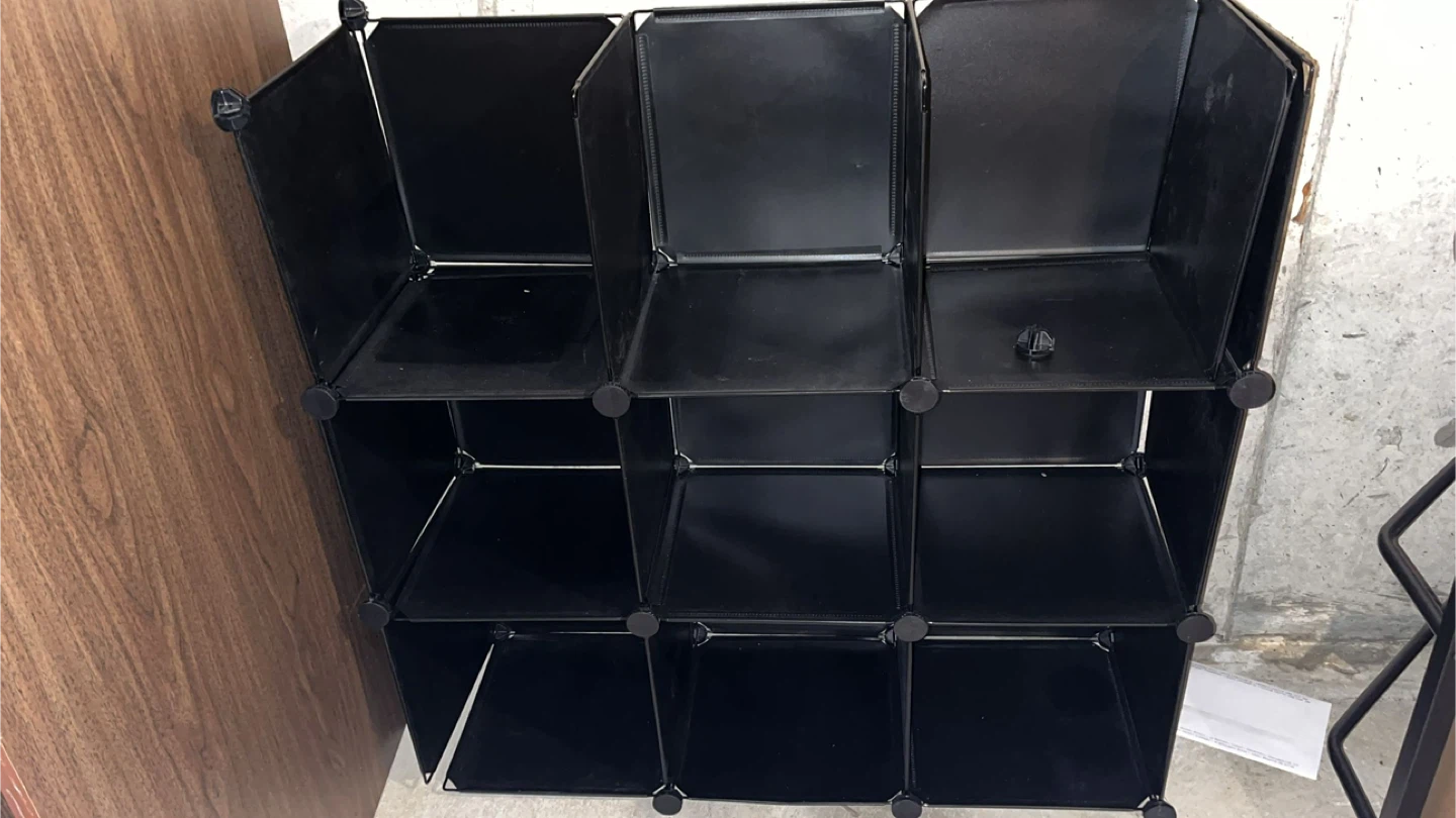 Black Modular Cube Storage Unit