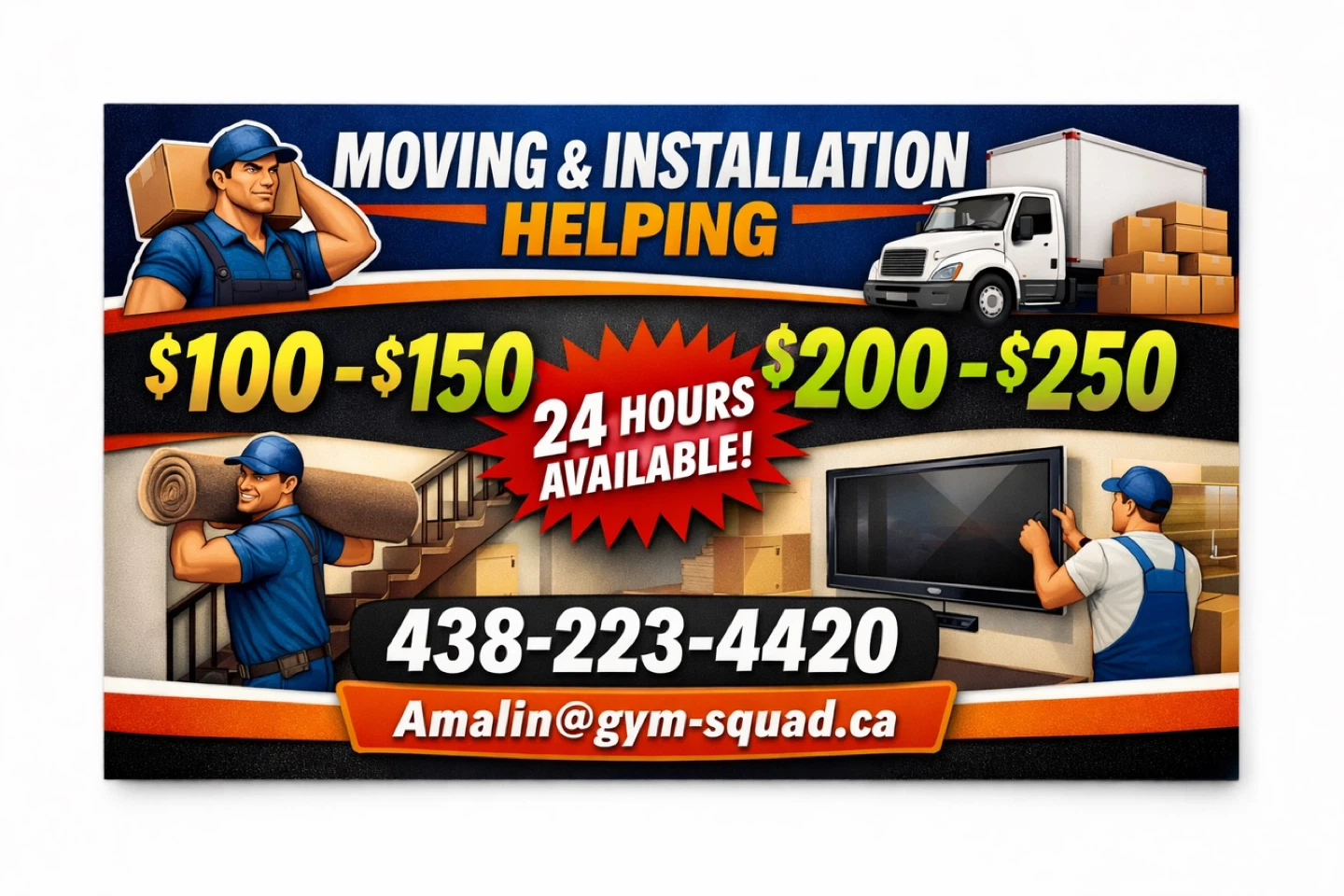 GMC Box Truck for Moving and Delivery