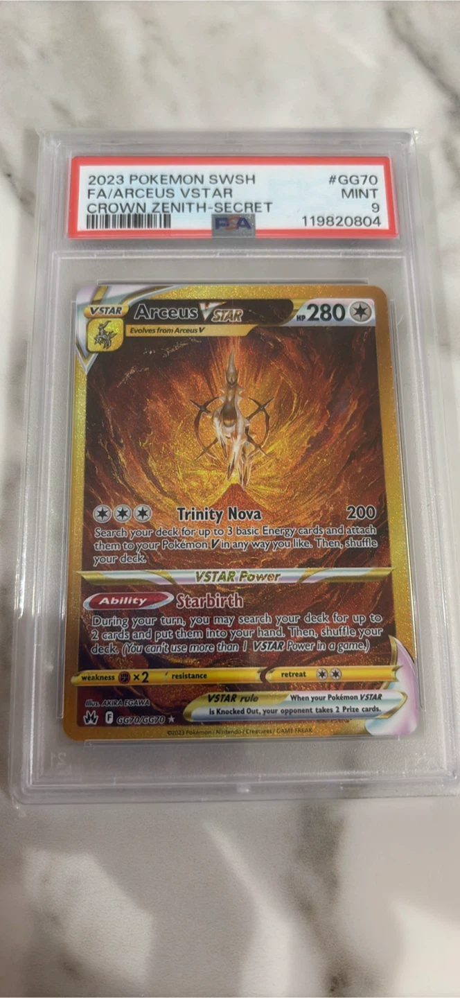 Pokémon Arceus VSTAR Crown Zenith Secret Rare Trading Card