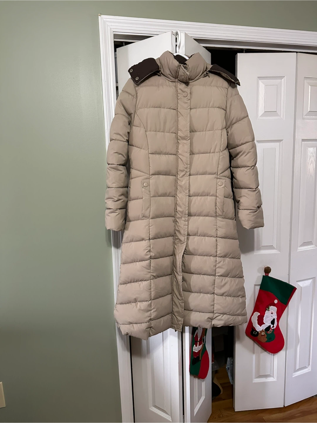 Red Marine Puffer Coat - Size M - photo 2