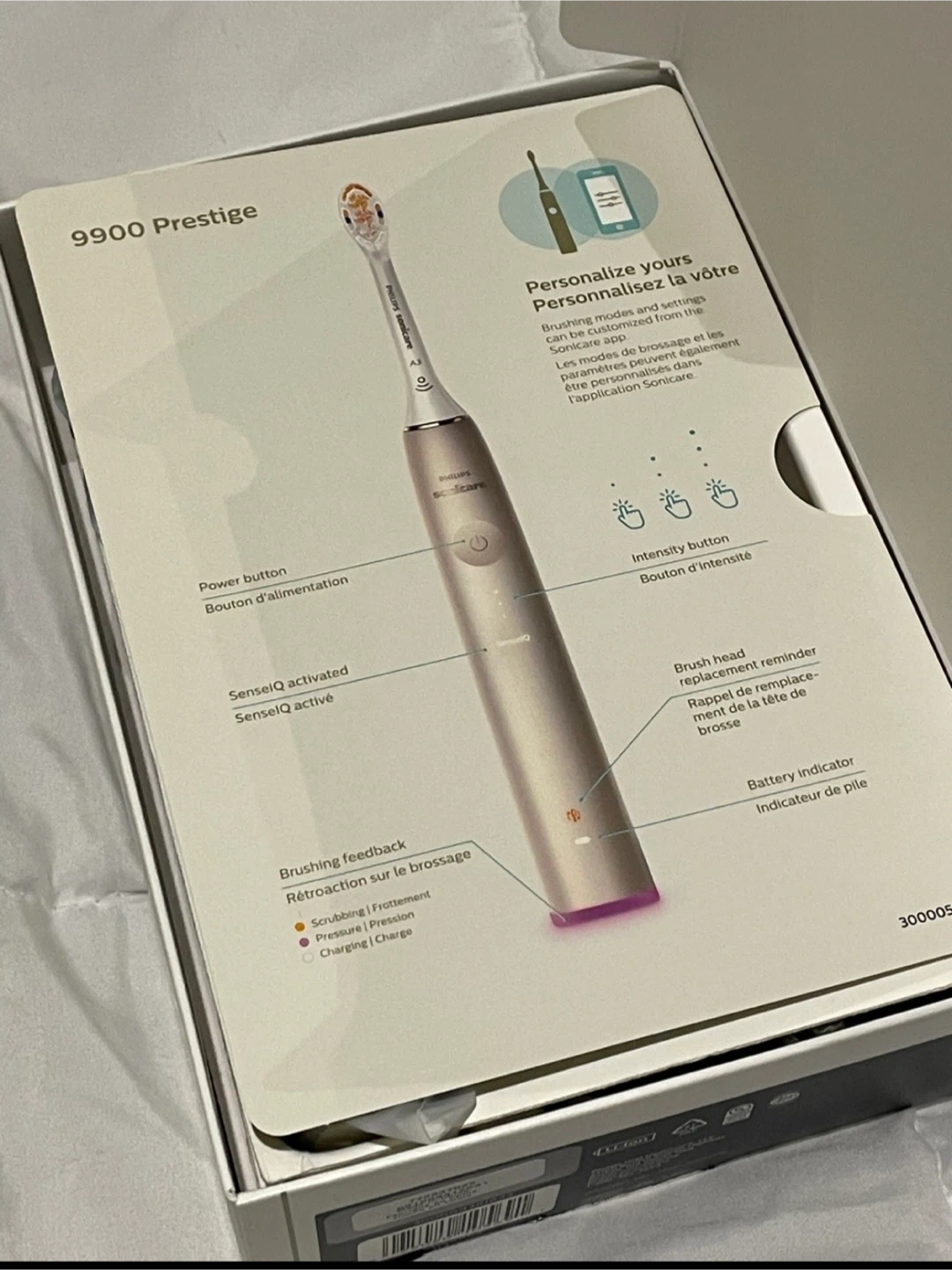 Philips Sonicare 9900 Prestige Midnight Electric Toothbrush - photo 2