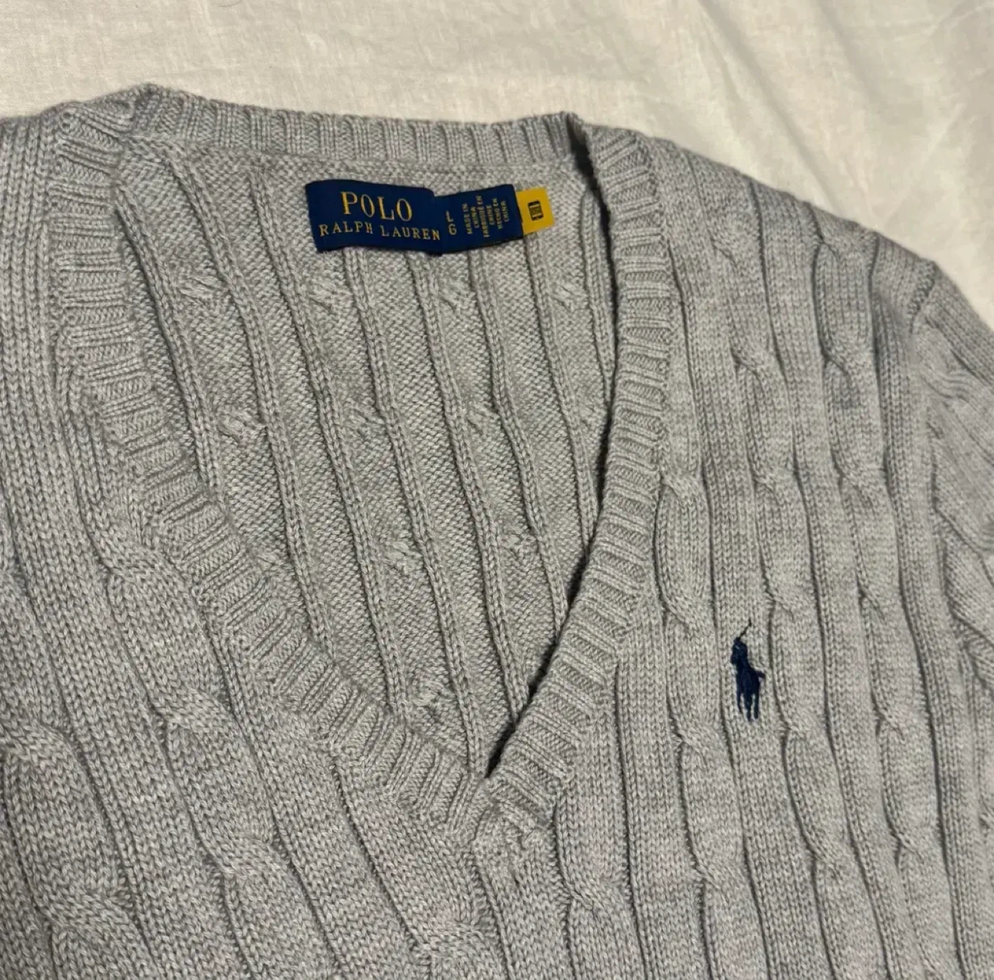 Polo Ralph Lauren Cable Knit V-Neck Sweater - photo 2