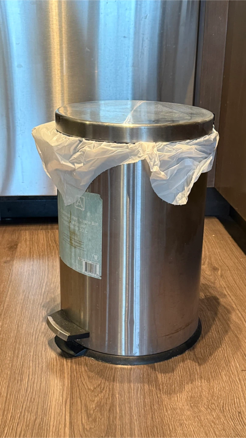 Set of 3 Stainless Steel Pedal Waste Bins - photo 2
