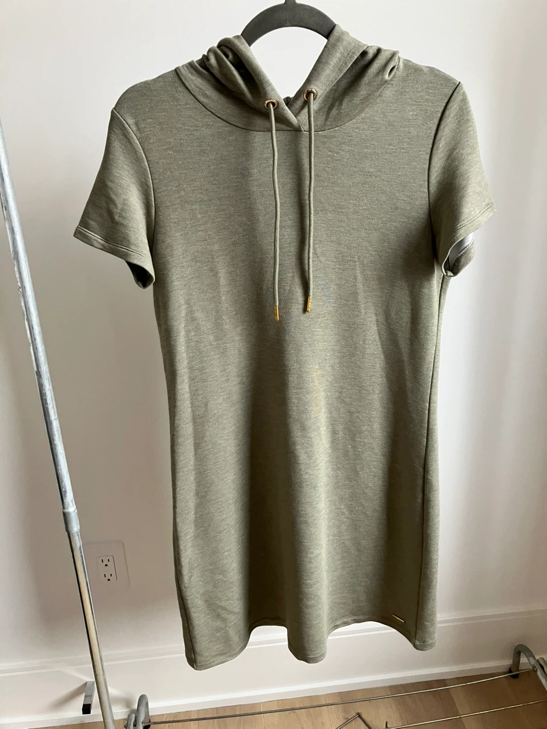 Calvin Klein Short Sleeve Hoodie Dress Size S