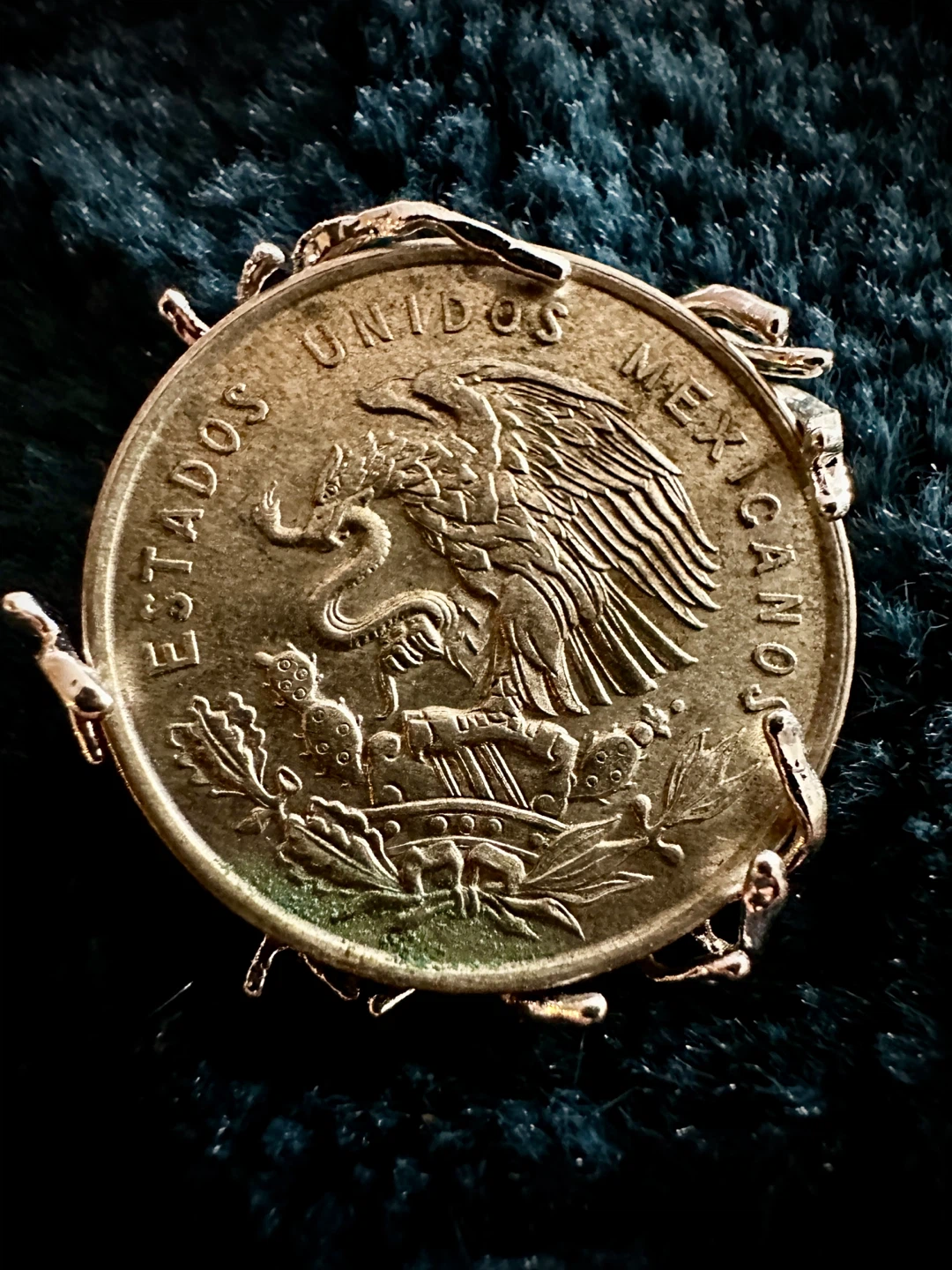Silver Vintage Mexican Pendant 1950