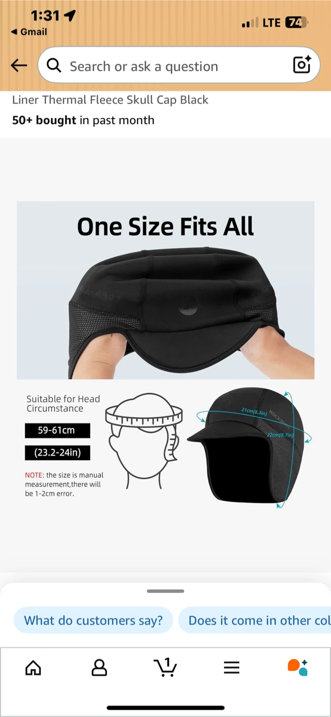 ROCKBROS Thermal Fleece Skull Cap Black - photo 3