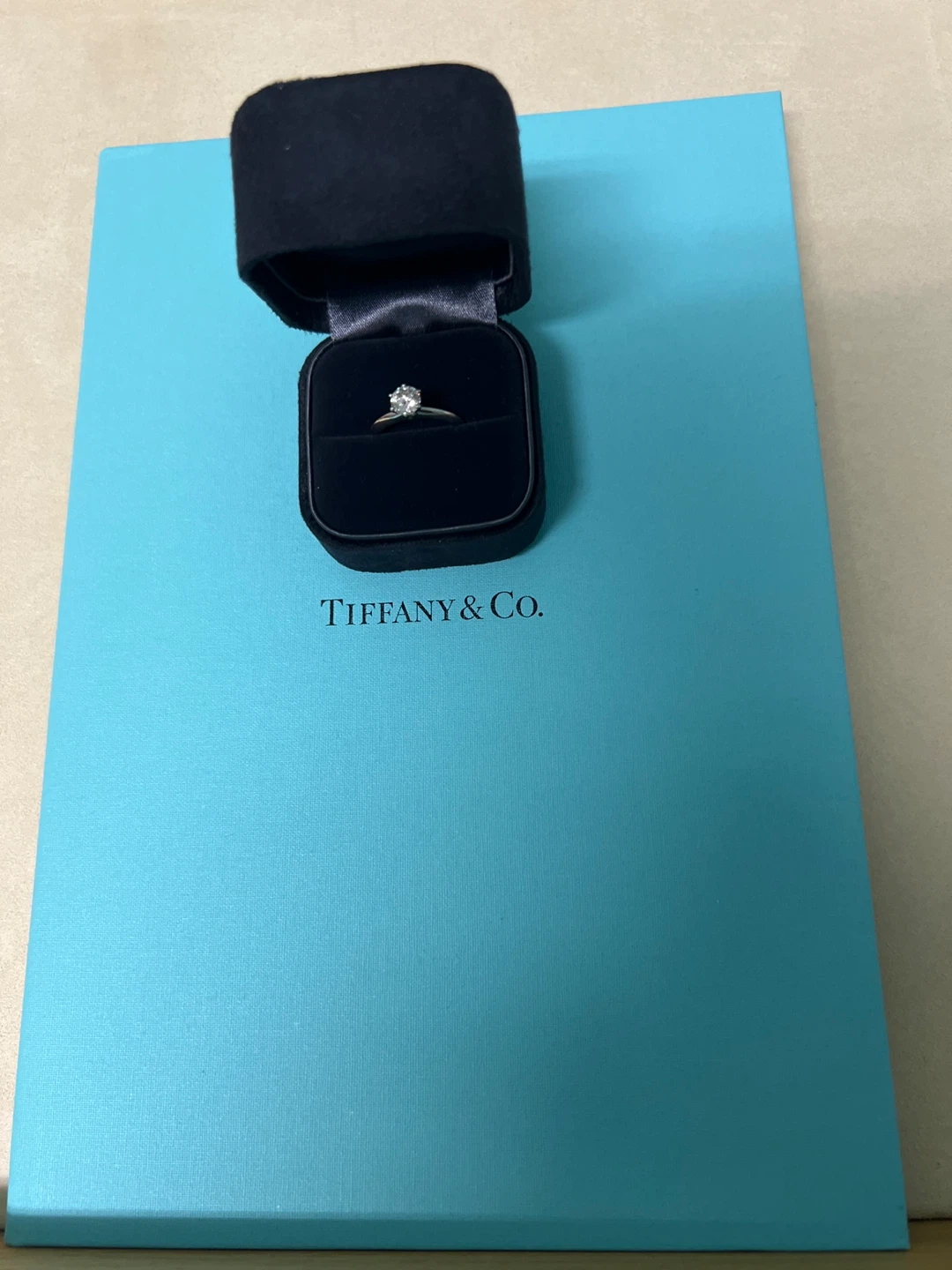 Tiffany & Co. Platinum Diamond Solitaire Ring - photo 3
