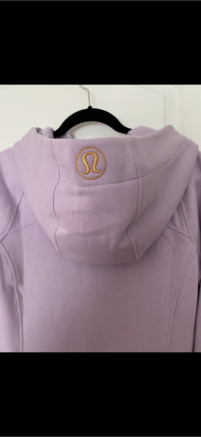 Lululemon Scuba Full-Zip Hoodie Lilac Ether/Gold Size 8 - photo 3