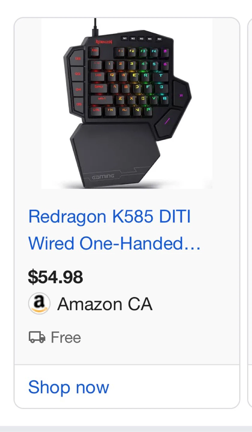 Redragon K585 DITI RGB Mechanical Gaming Keypad - photo 4