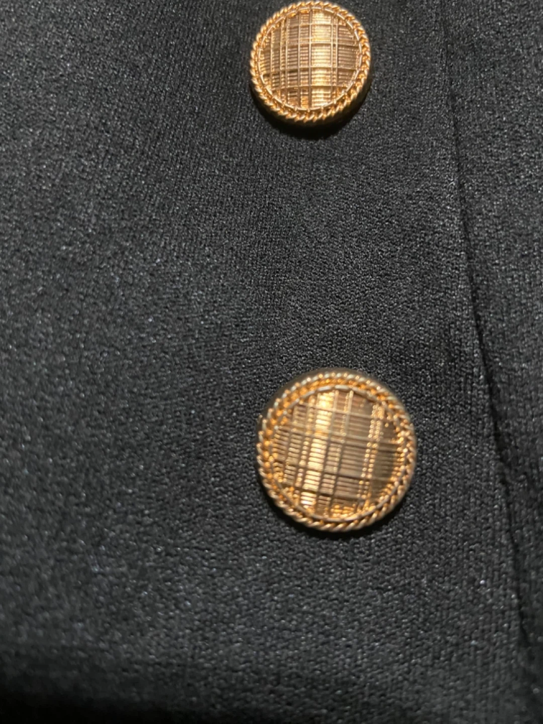 Black A-Line Skirt with Gold Button Detail - photo 3