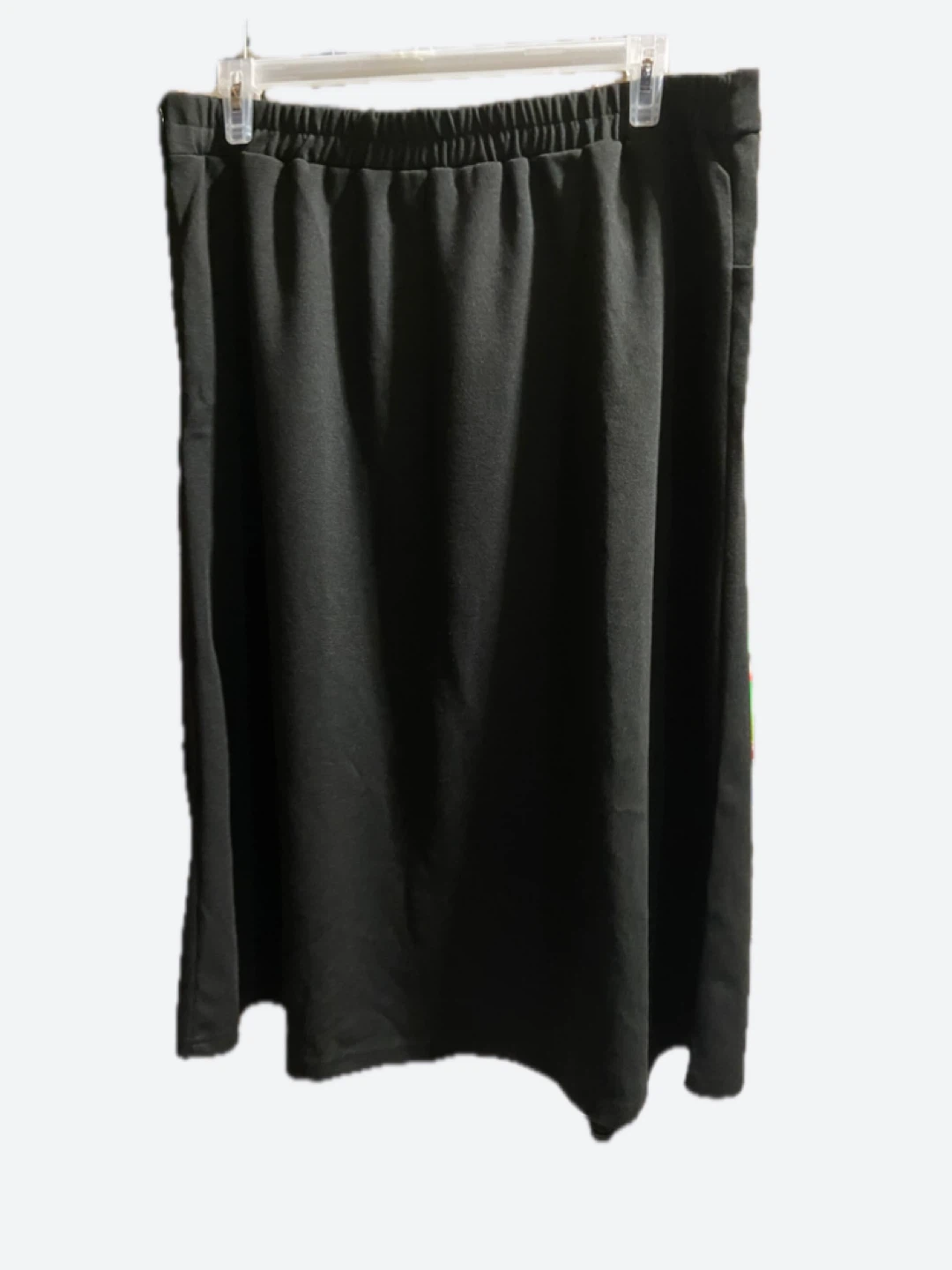Black A-Line Skirt with Gold Button Detail - photo 2