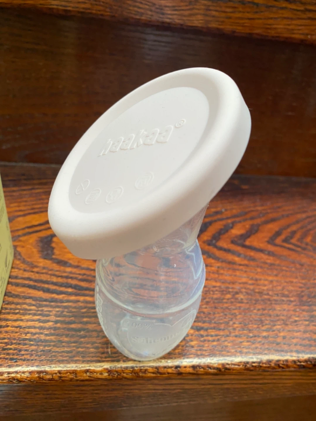 Haakaa Silicone Breast Pump & Cap Set - 4 oz / 100ml - photo 4