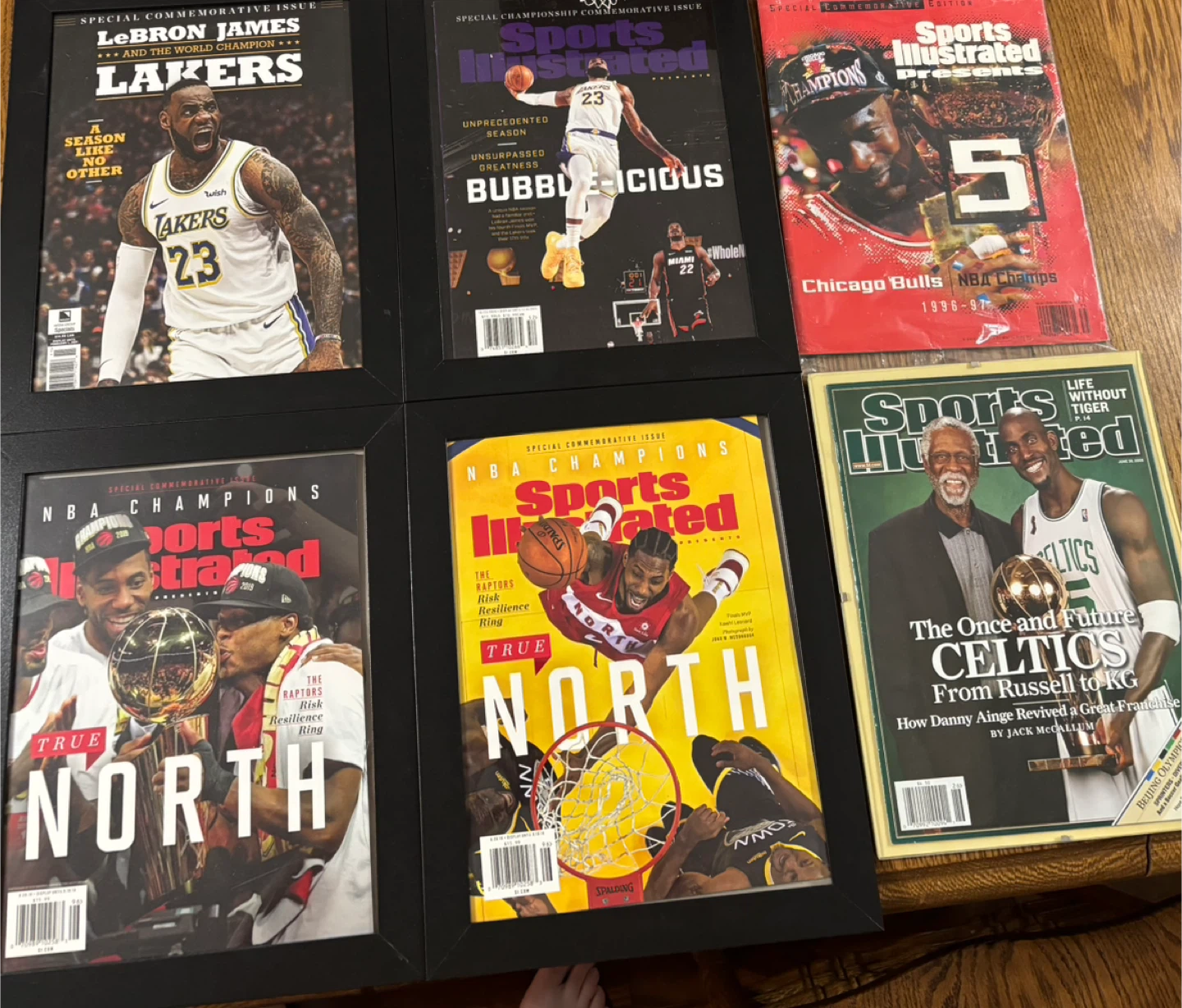 Sports illustrated magazines-NBA championship basketball set