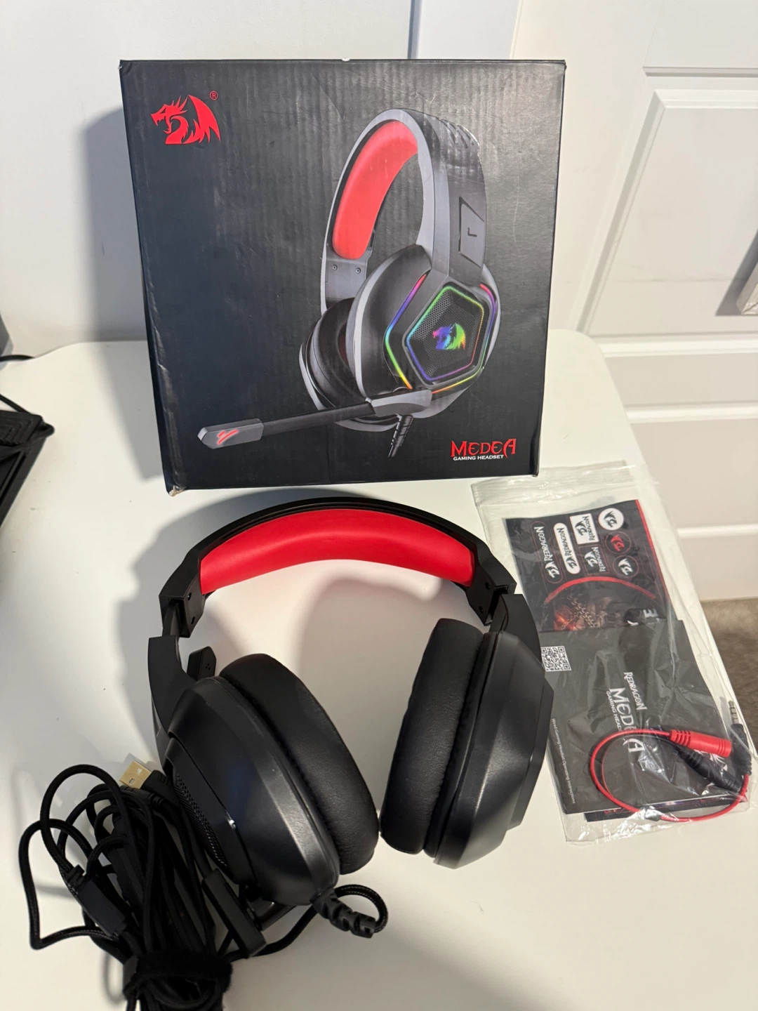 Redragon H280 Medea Black Wired Gaming Headset - photo 2