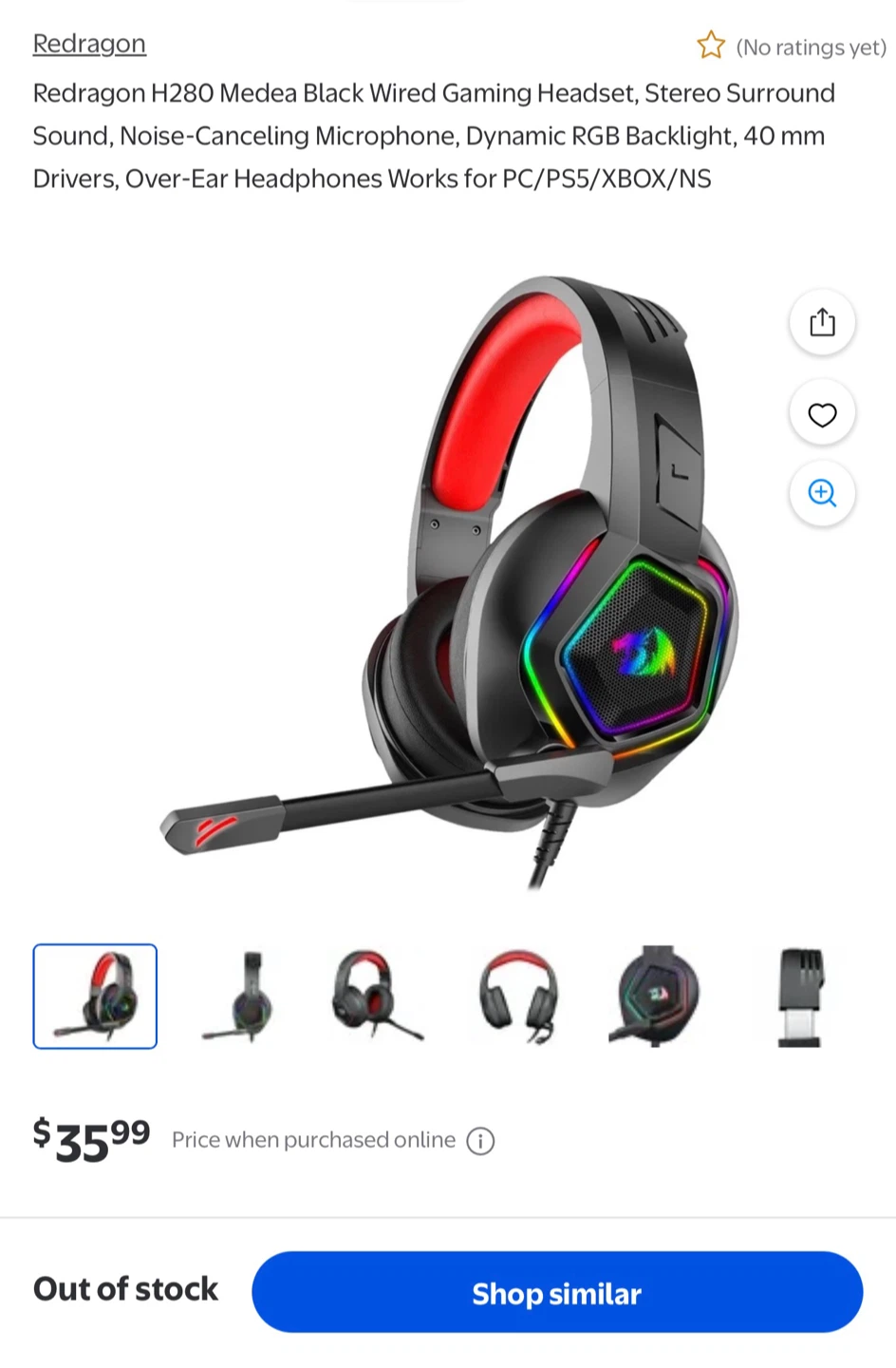 Redragon H280 Medea Black Wired Gaming Headset - photo 4