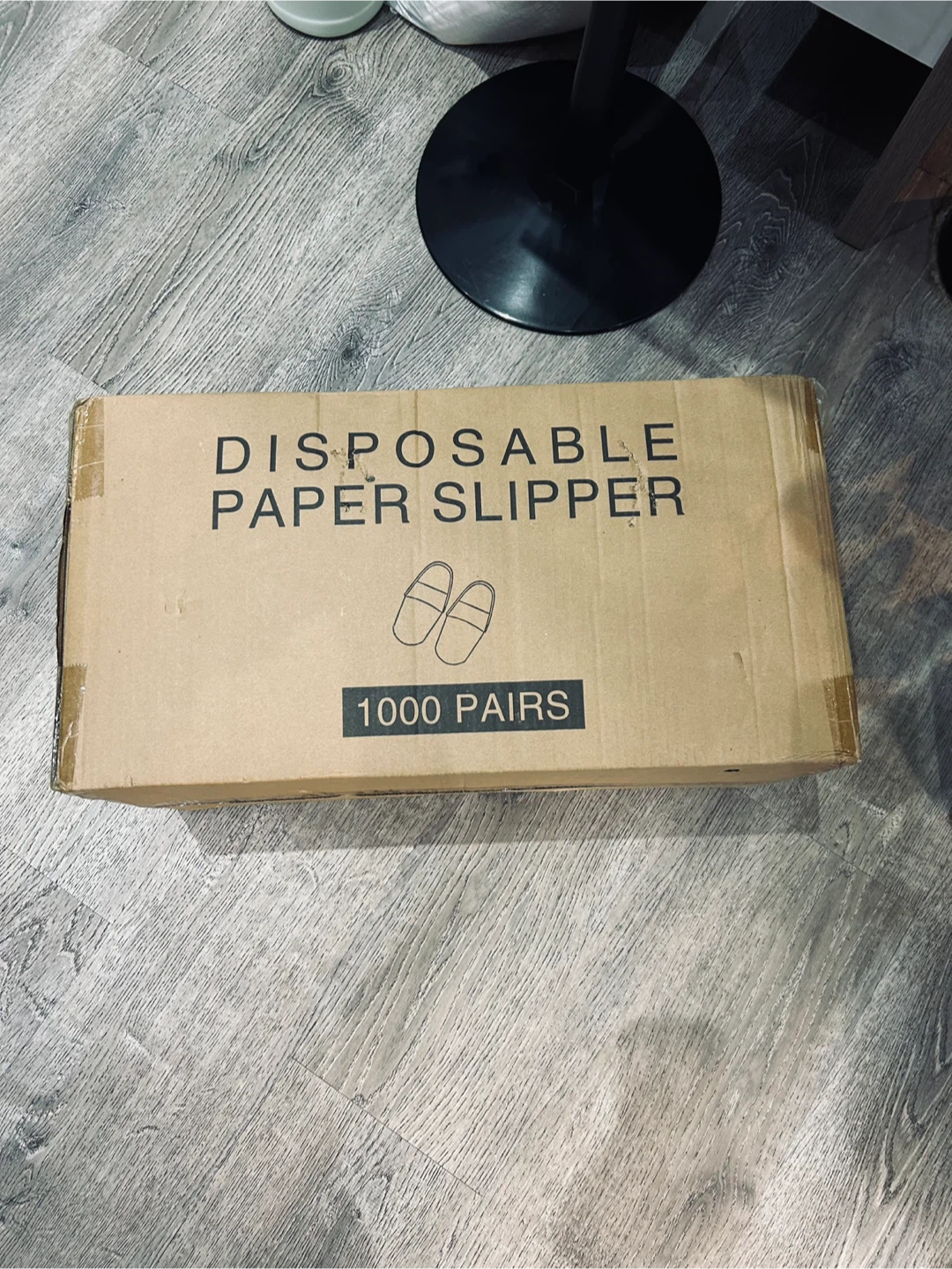 Disposable Paper Slippers - White, 1000 Pairs